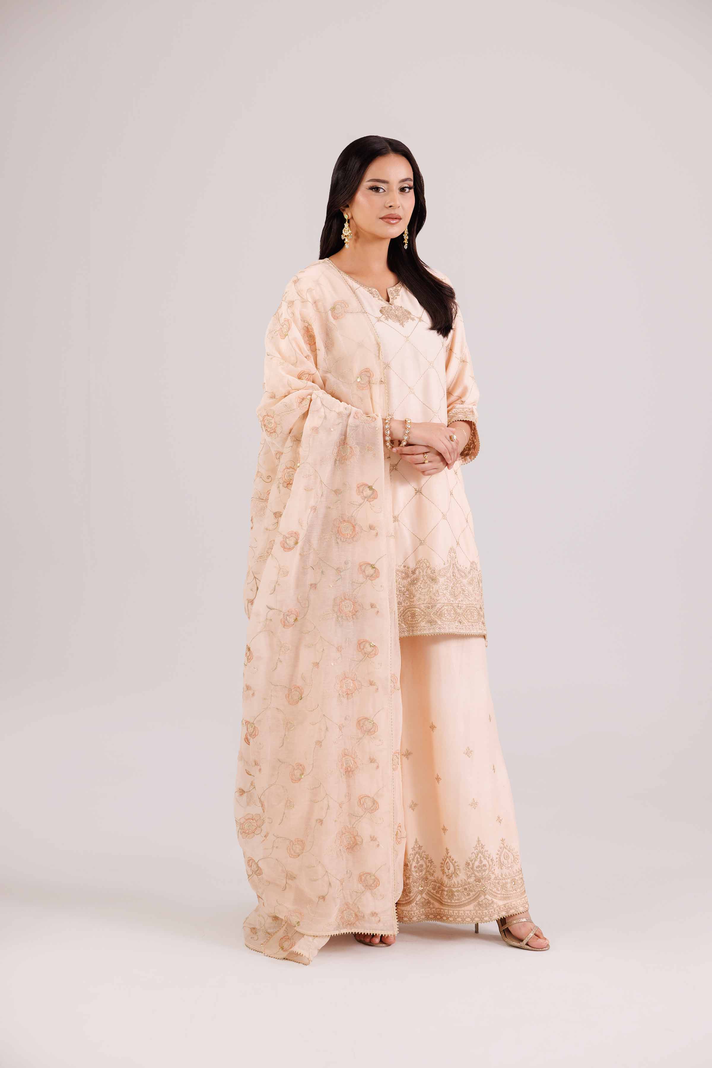 3 Piece - Embroidered Suit - KFW25-94