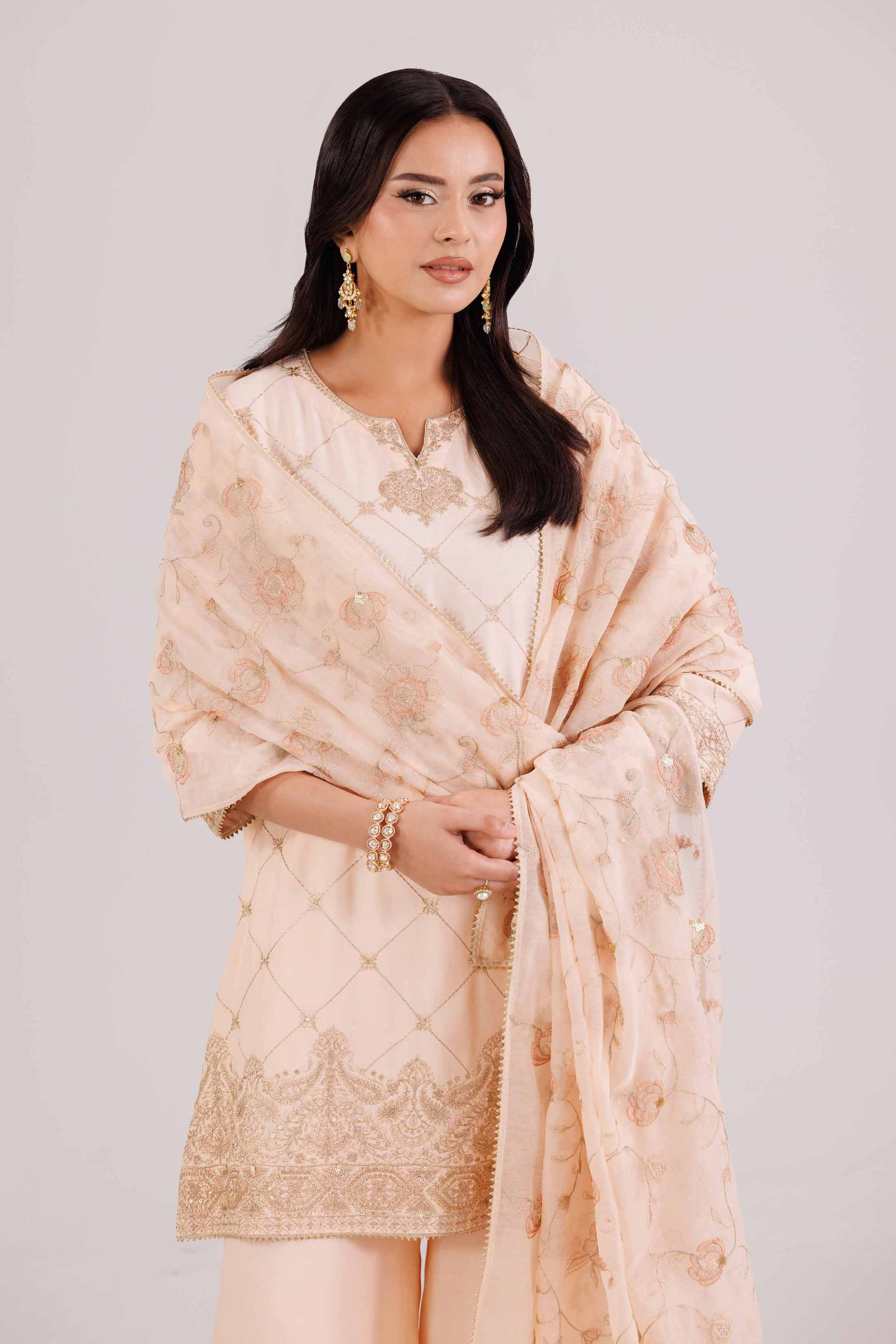 3 Piece - Embroidered Suit - KFW25-94