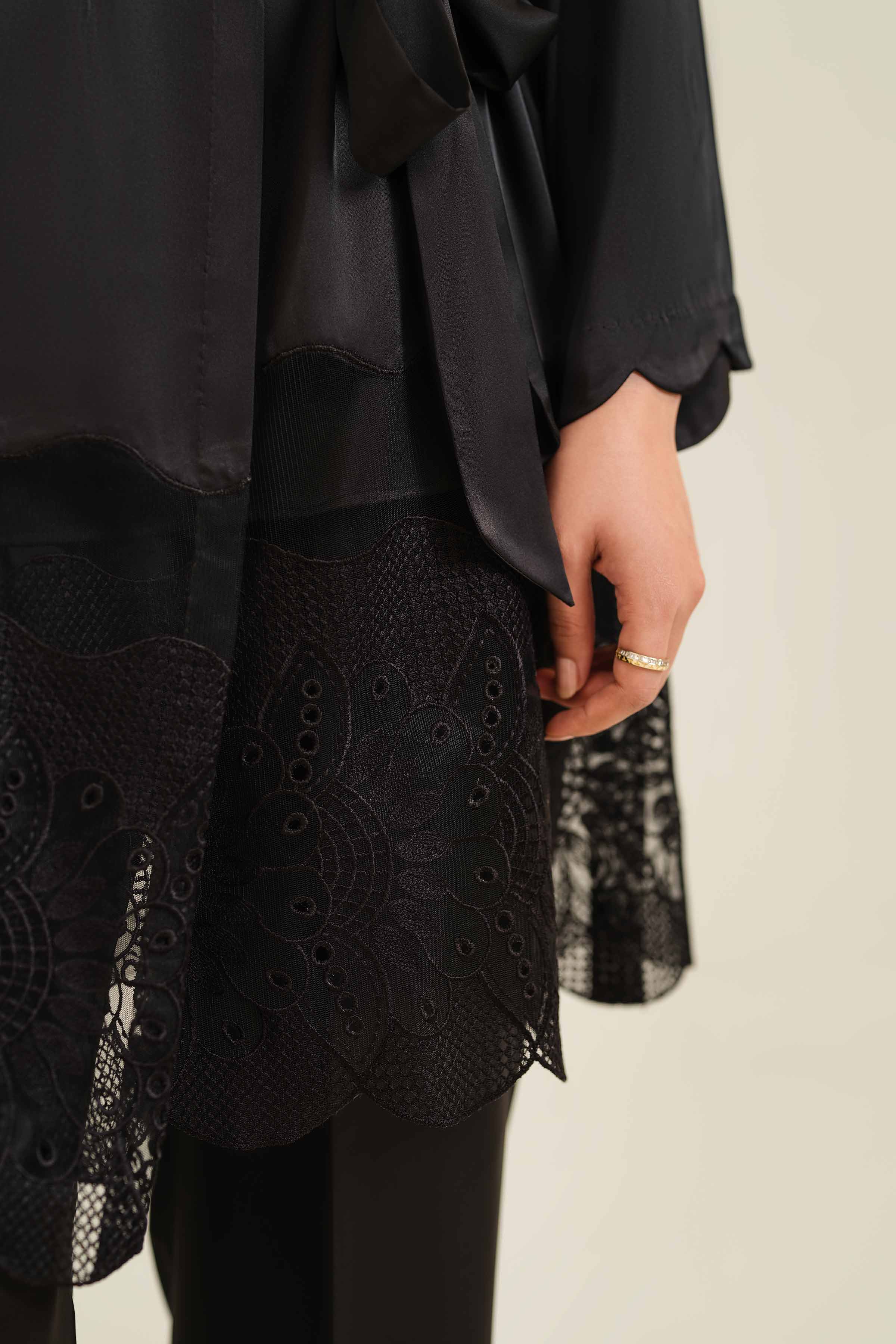 3 Piece - Embroidered Loungewear - KLS25-08