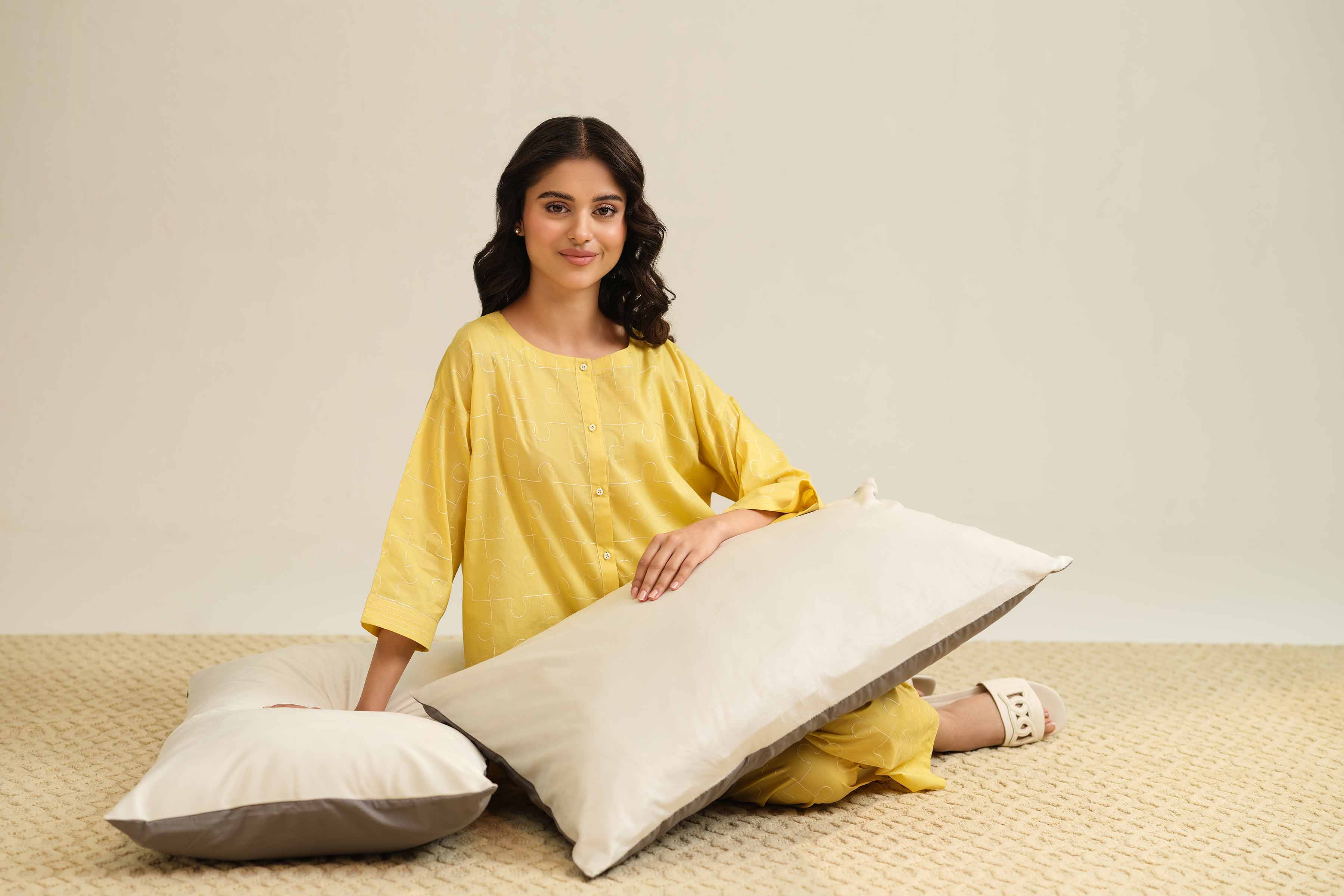 2 Piece - Embroidered Loungewear - KLS25-09