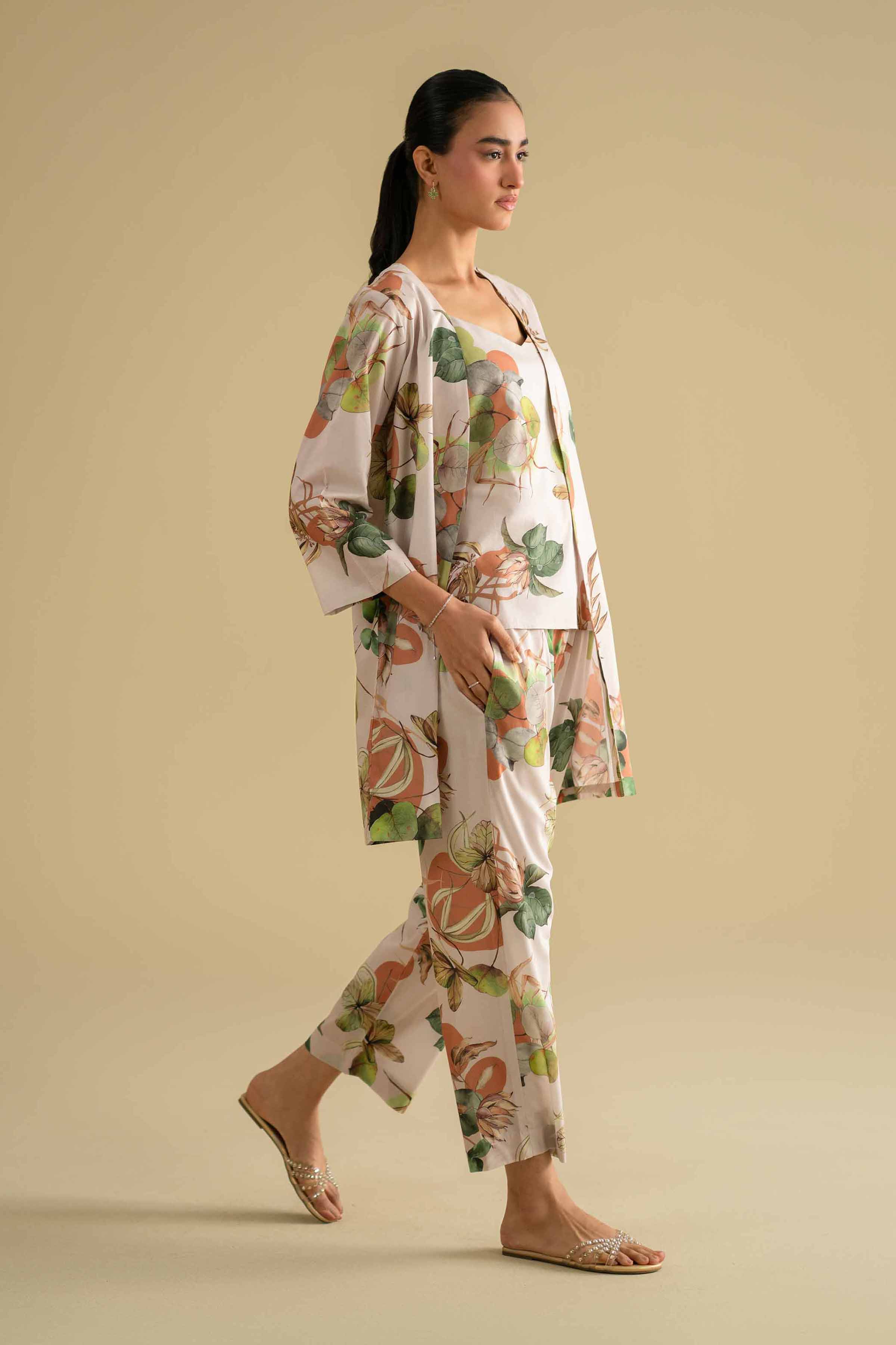 3 Piece - Printed Loungewear - KLS26-03 for Women - Pret Collection | Nishat | Shop Online