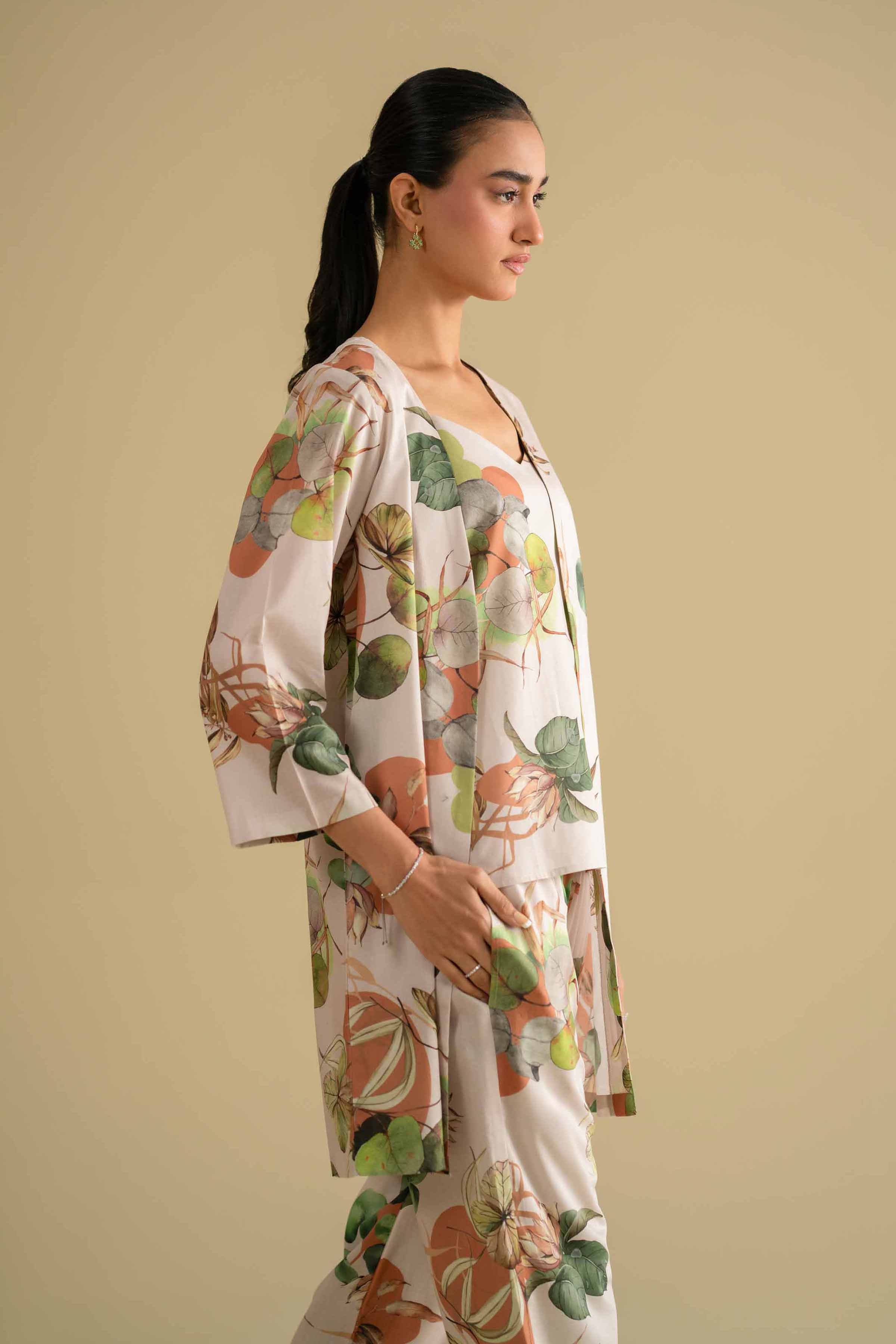 3 Piece - Printed Loungewear - KLS26-03 for Women - Pret Collection | Nishat | Shop Online