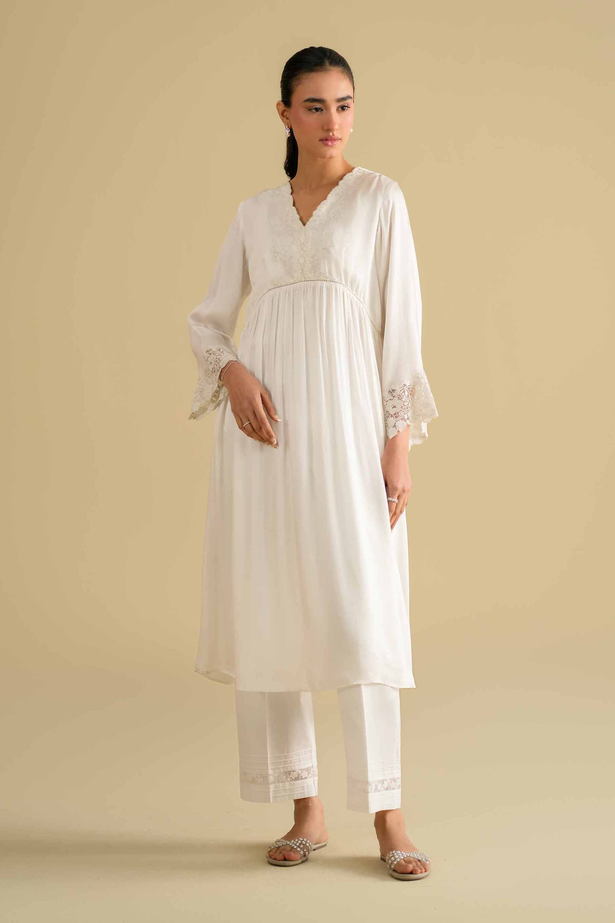 Embroidered Loungewear Gown - KLS26-11 for Women - Pret Collection | Nishat | Shop Online