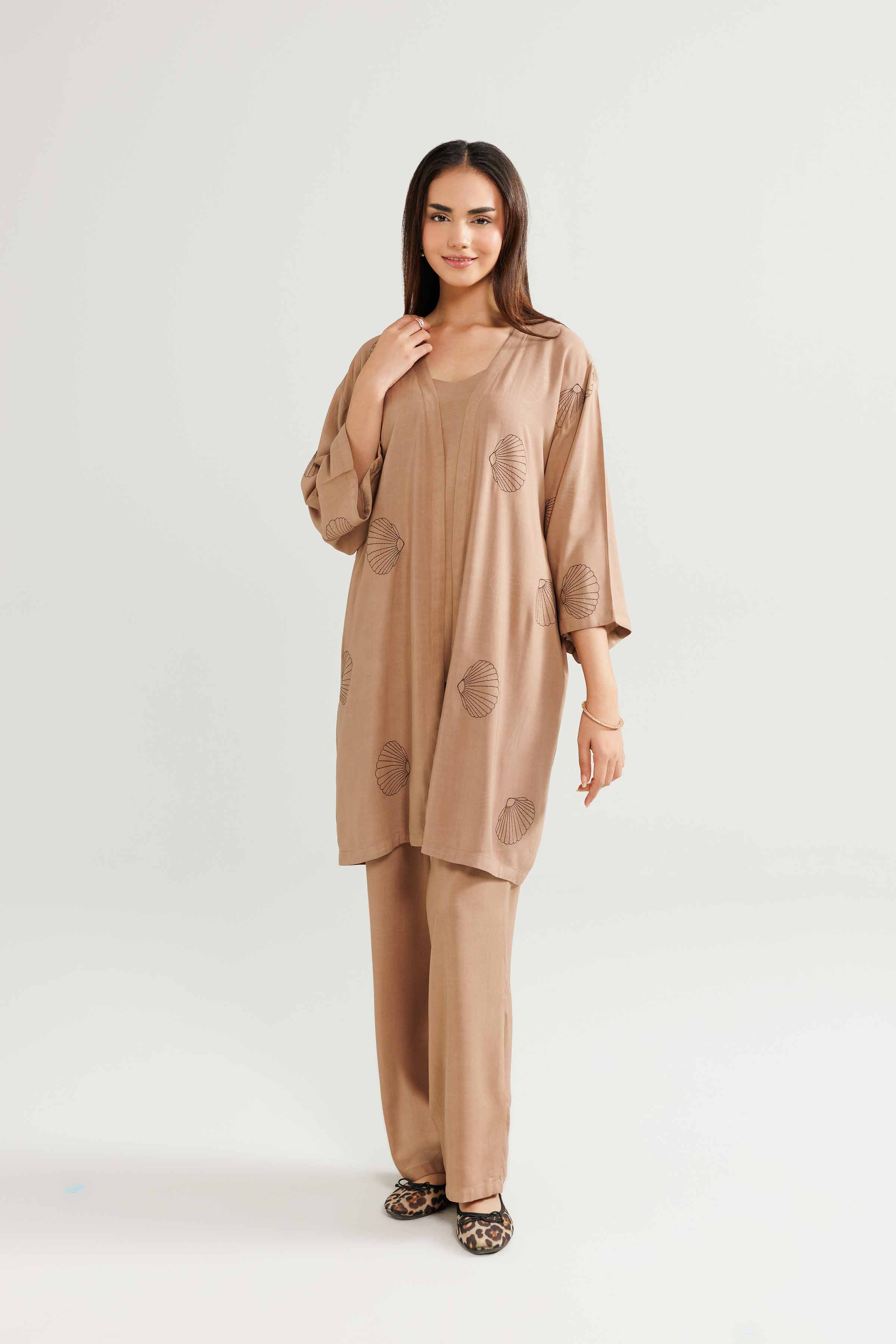 3 Piece - Embroidered Loungewear - KLW25-04 for Women - Pret Collection | Nishat | Shop Online
