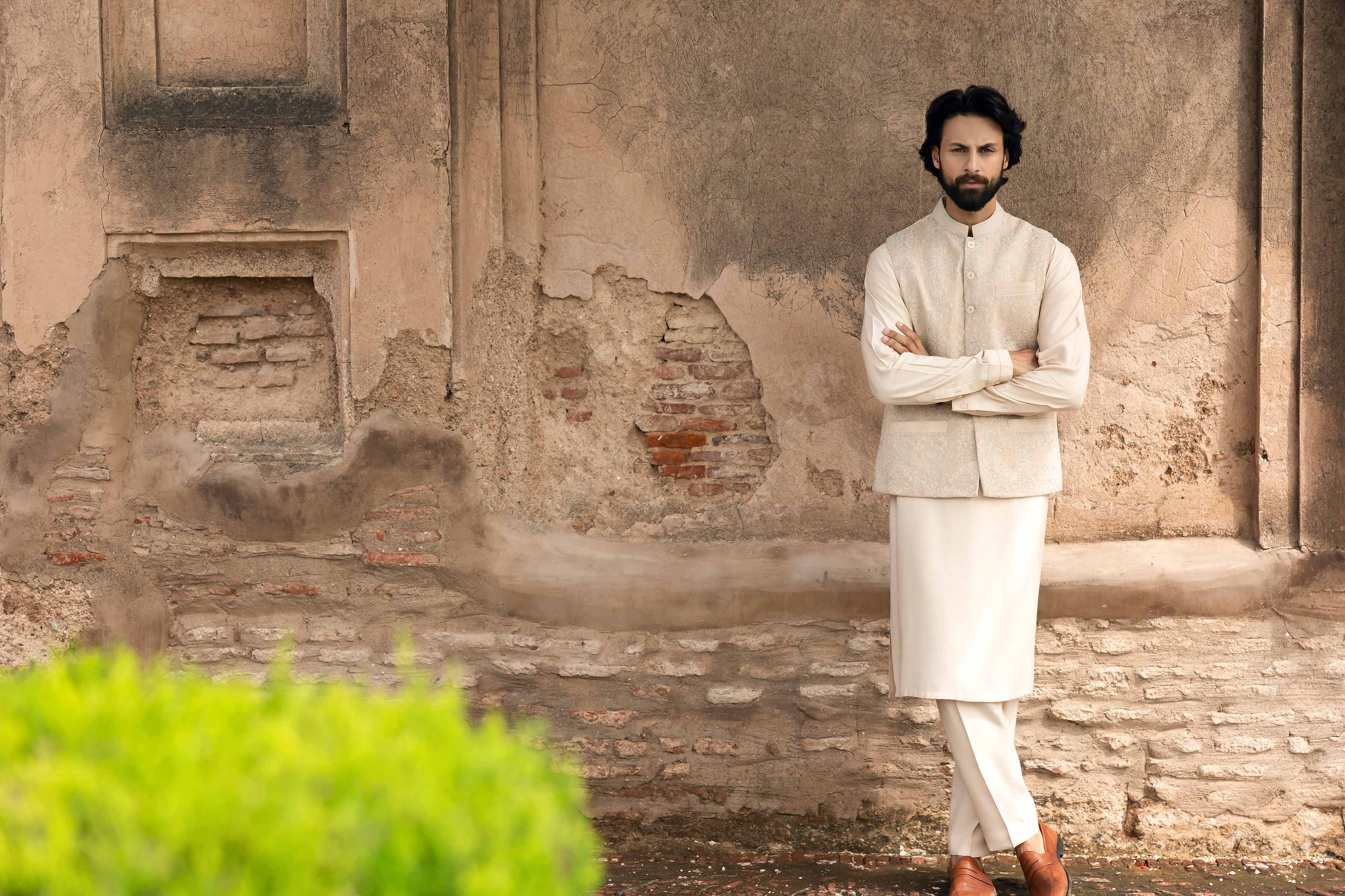 Embroidered Waistcoat - KNW25-01 for Men - Ready To Wear Collection | Nishat | Shop Online