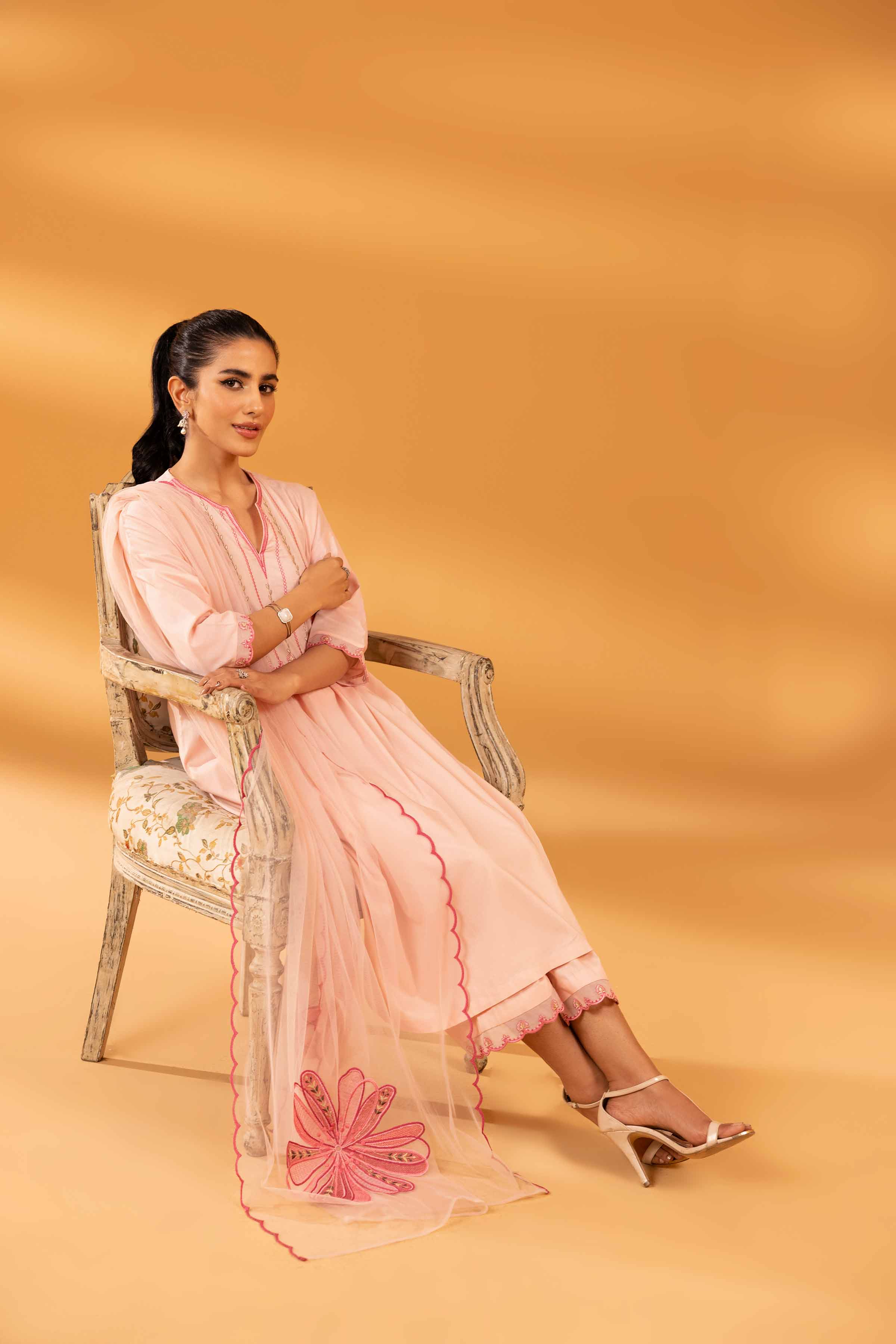 3 Piece - Embroidered Suit - KPS24-12