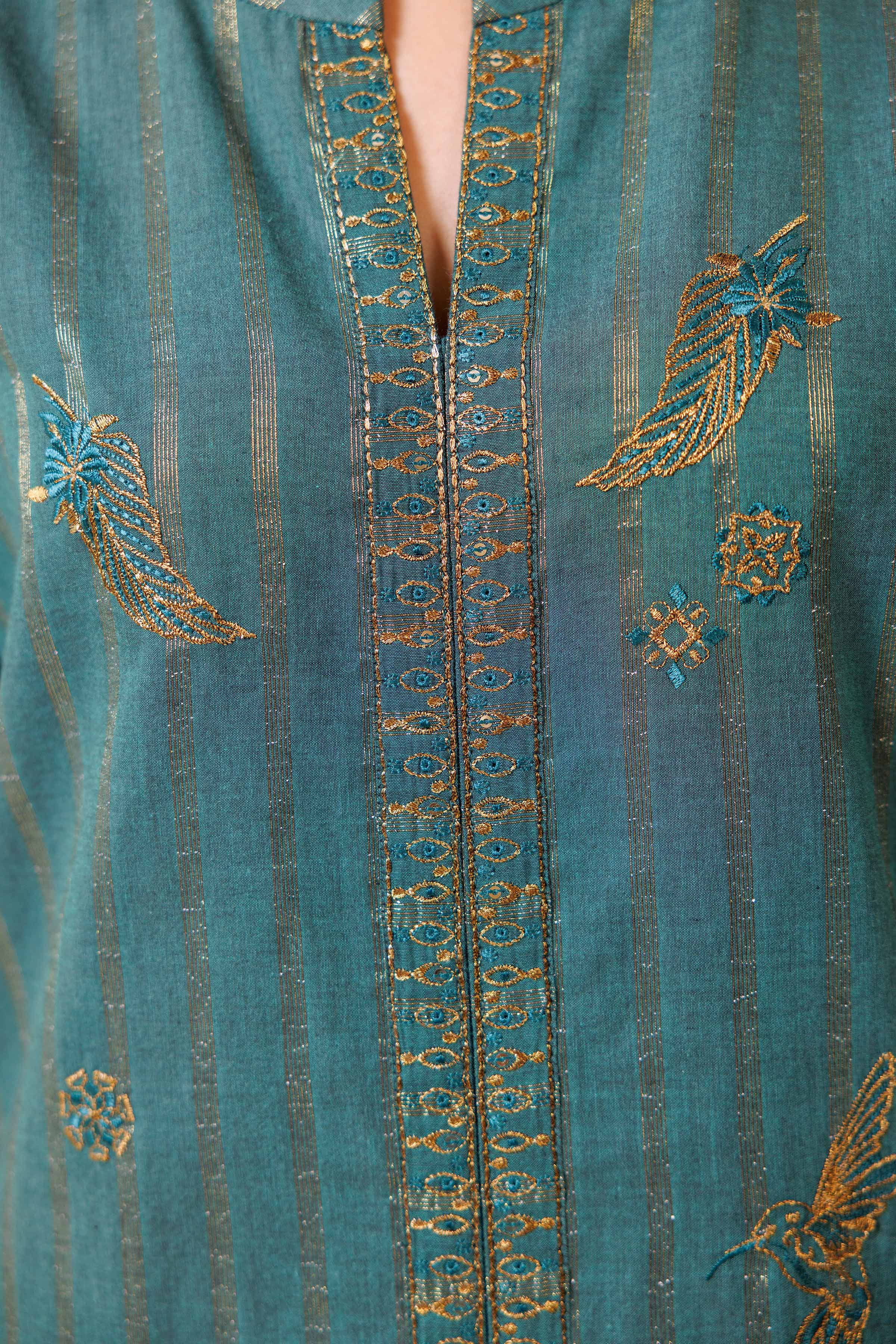 2 Piece - Embroidered Suit - KPS24-23