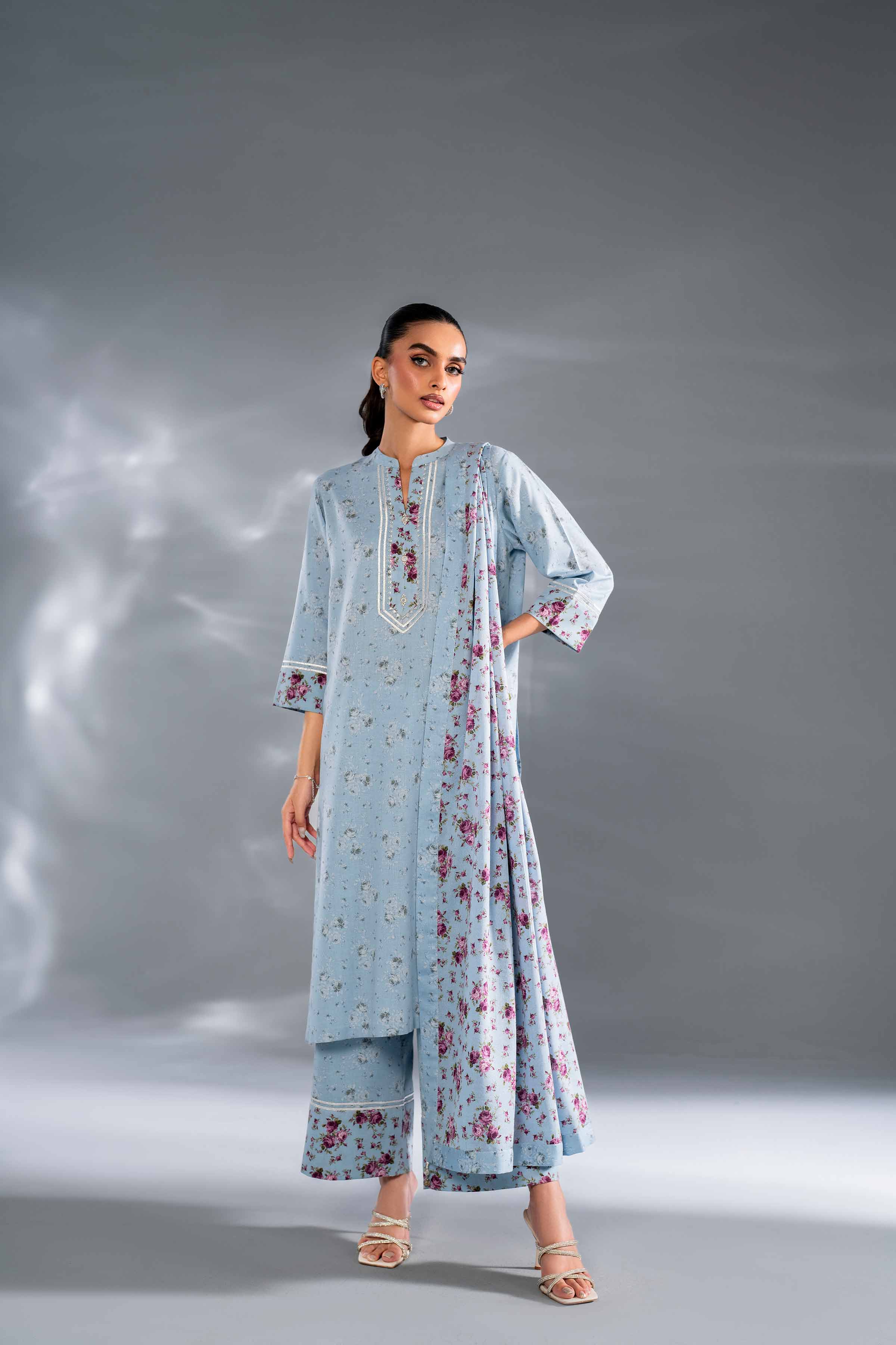 3 Piece - Printed Suit - KPW24-03
