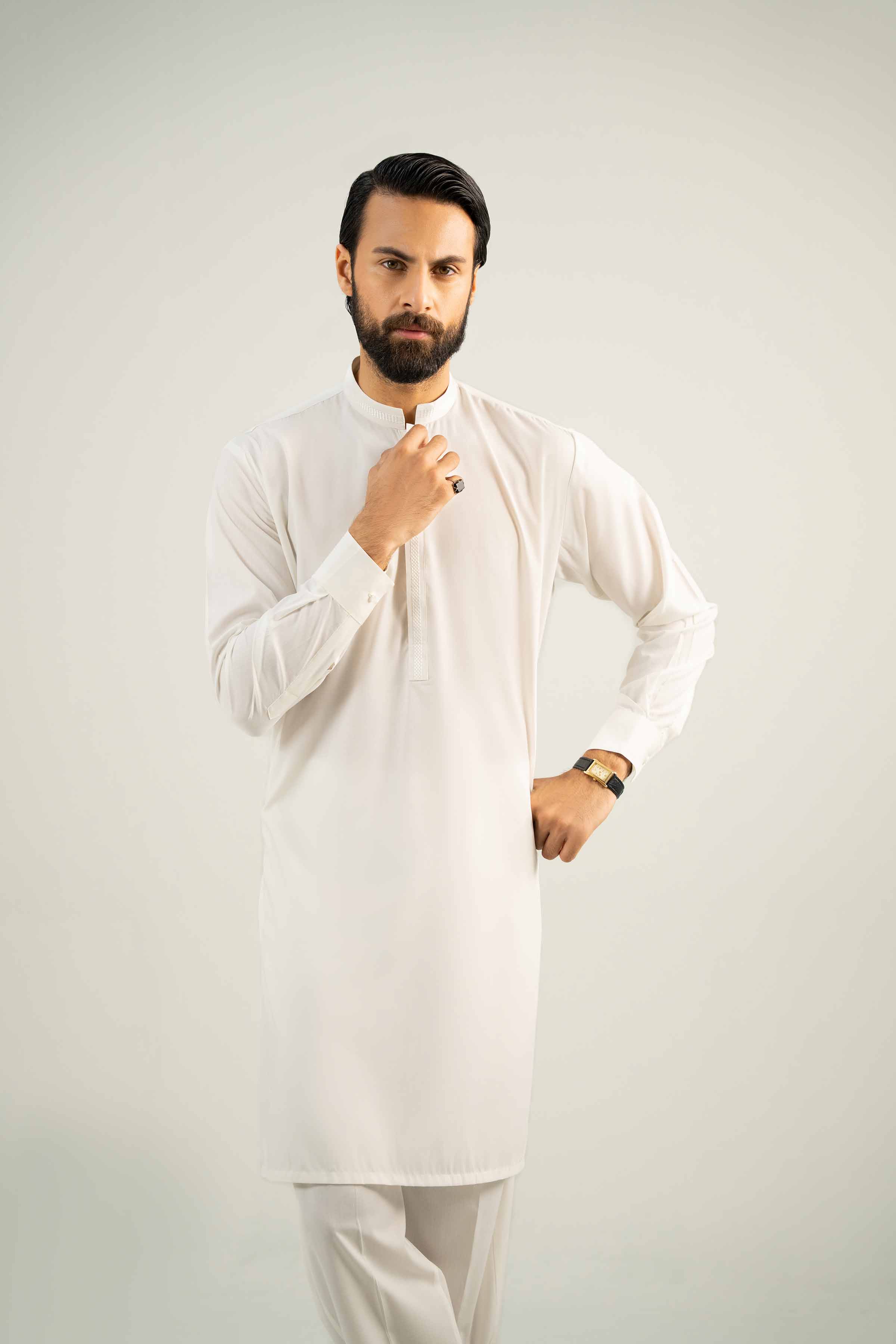 2 Piece - Embroidered Suit - NMST-SM25-2