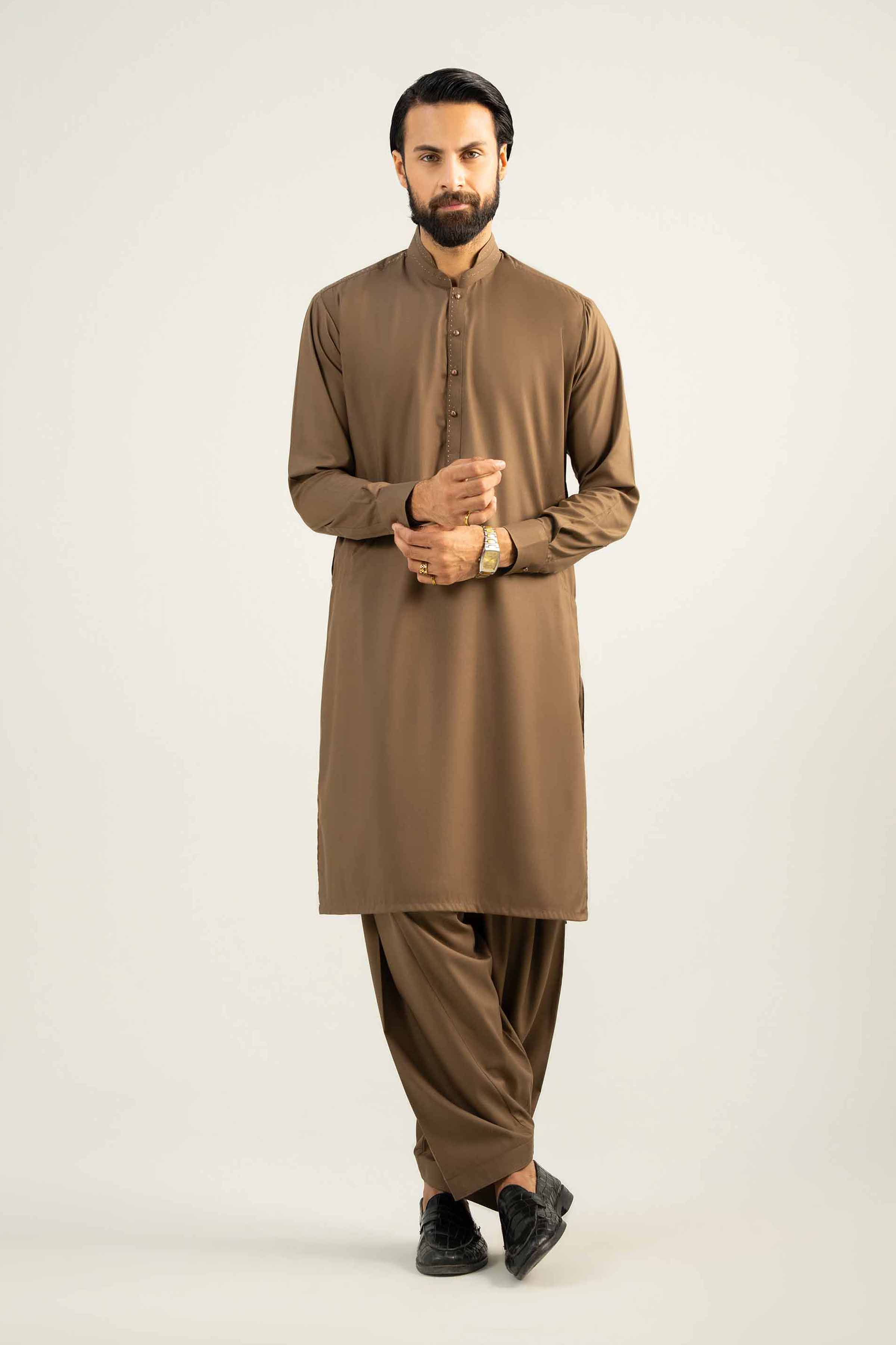 2 Piece - Embroidered Suit - NMST-SM25-6