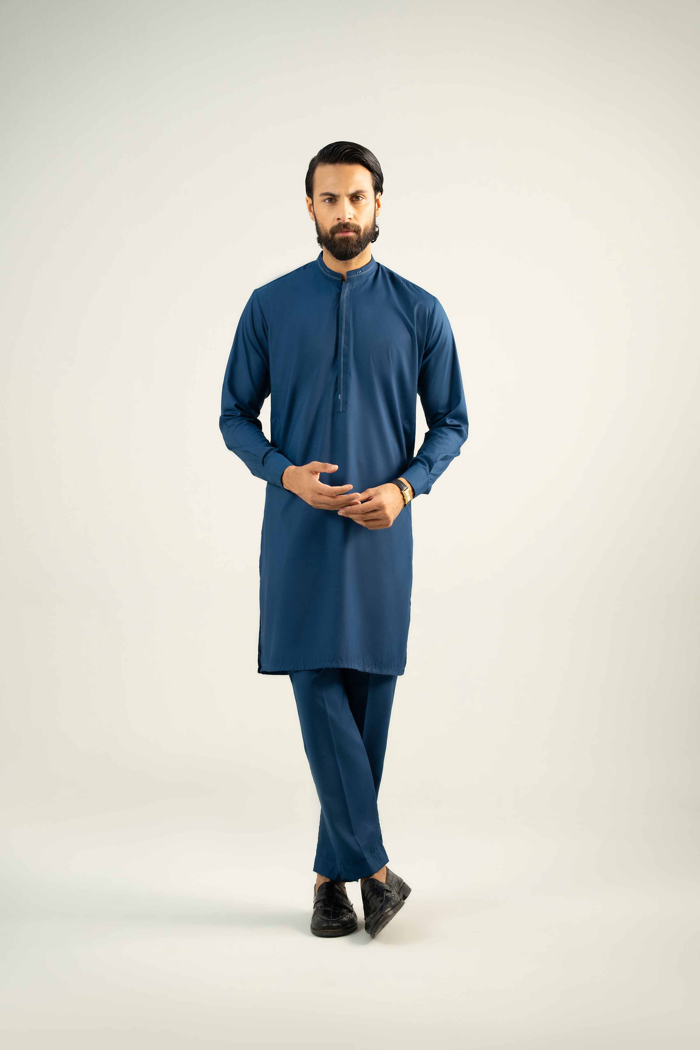 2 Piece - Embroidered Suit - NMST-SM25-7