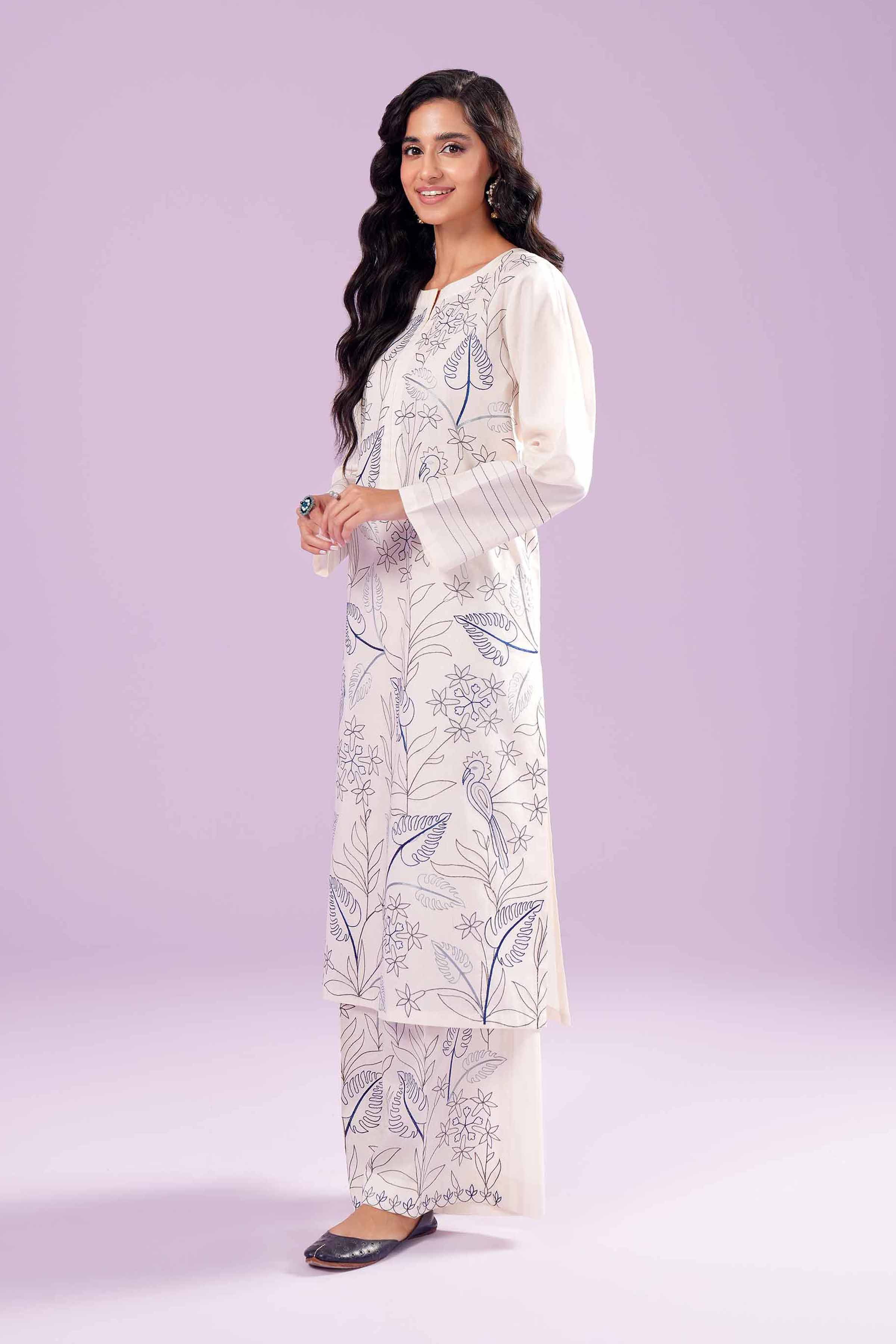 2 Piece - Embroidered Suit - PE24-11