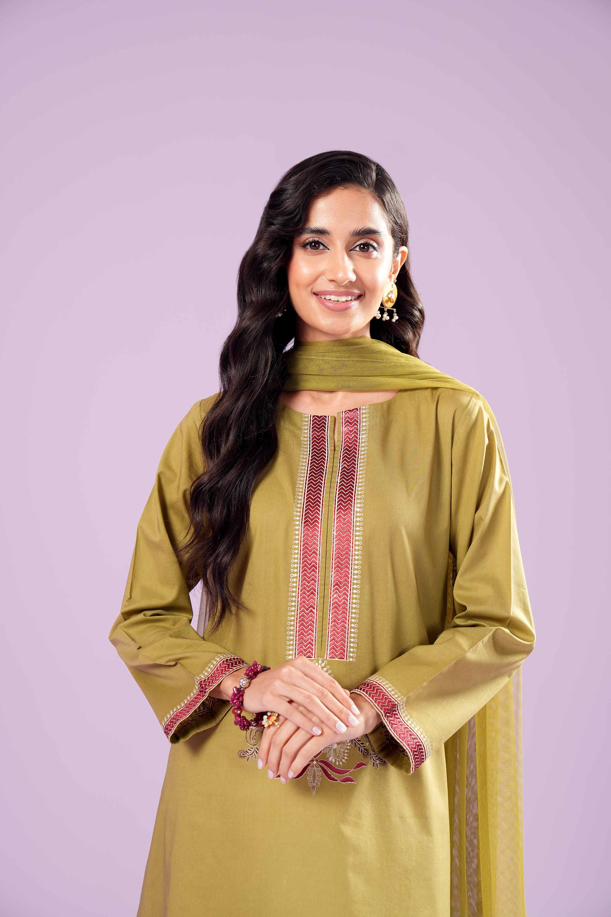 2 Piece - Embroidered Suit - PE24-135