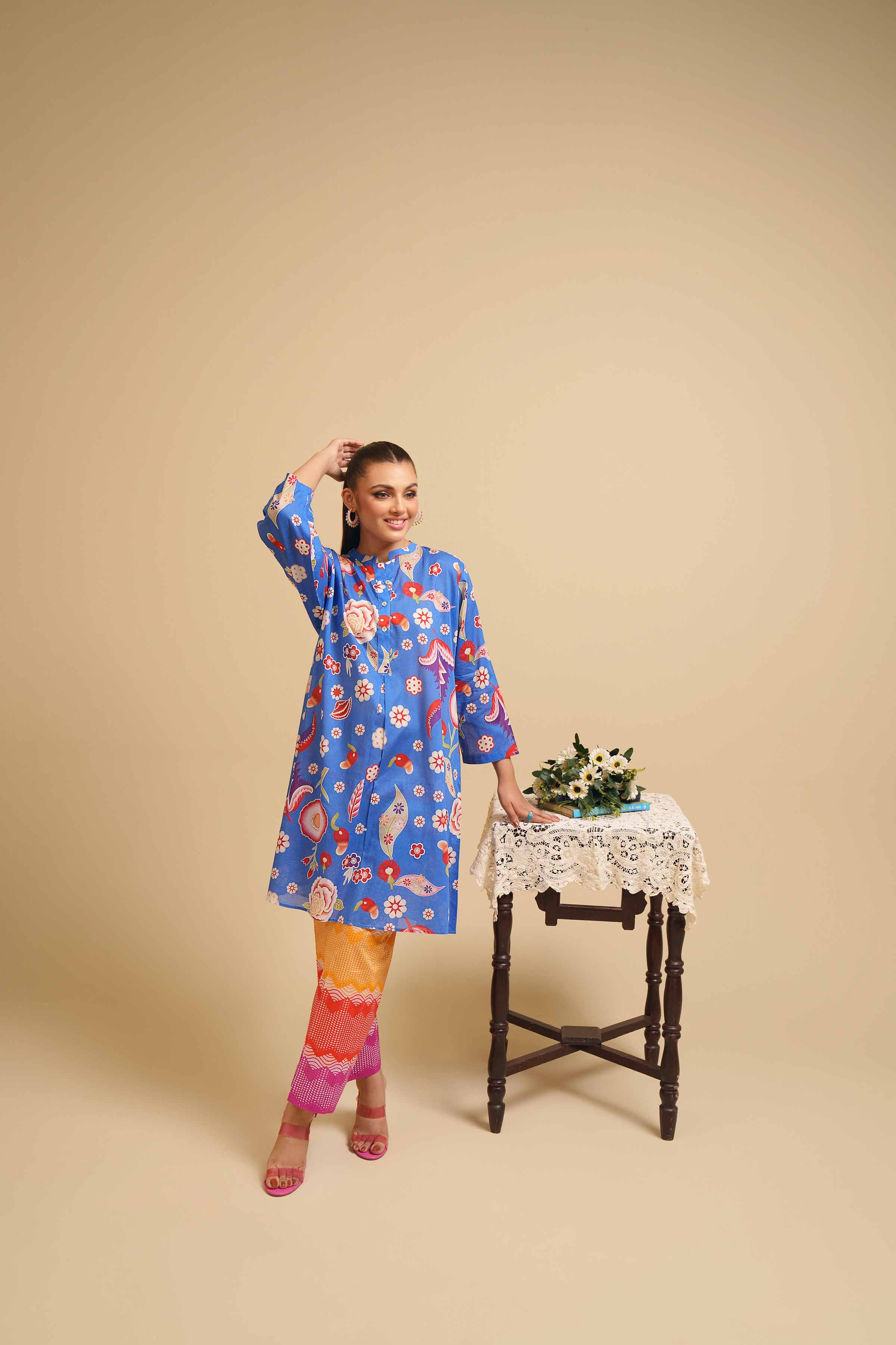 2 Piece - Printed Suit - PE24-222