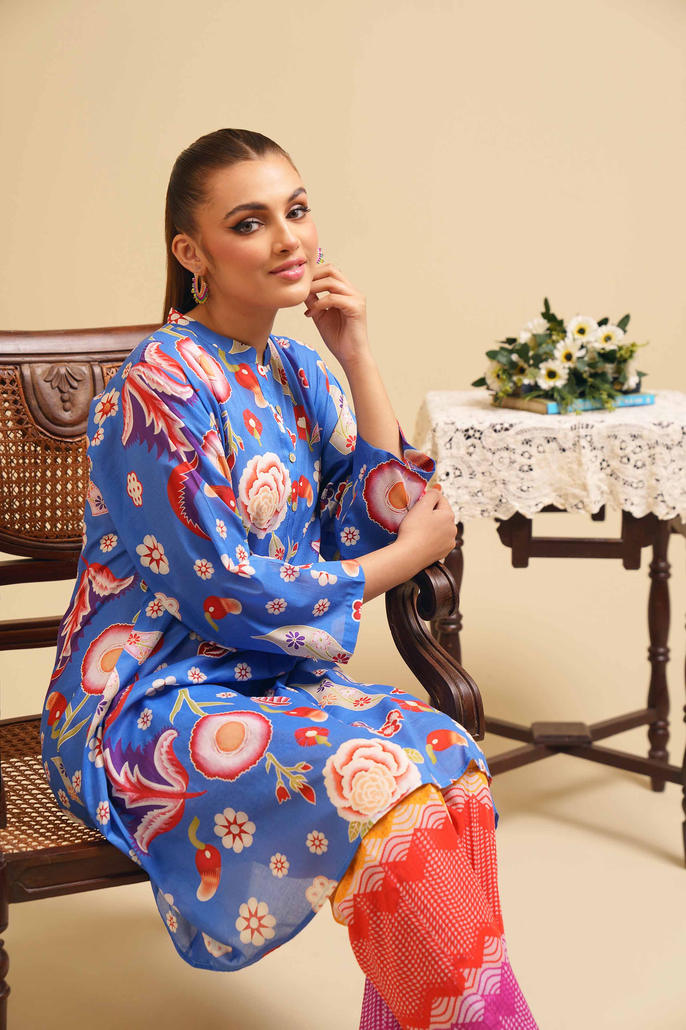 2 Piece - Printed Suit - PE24-222