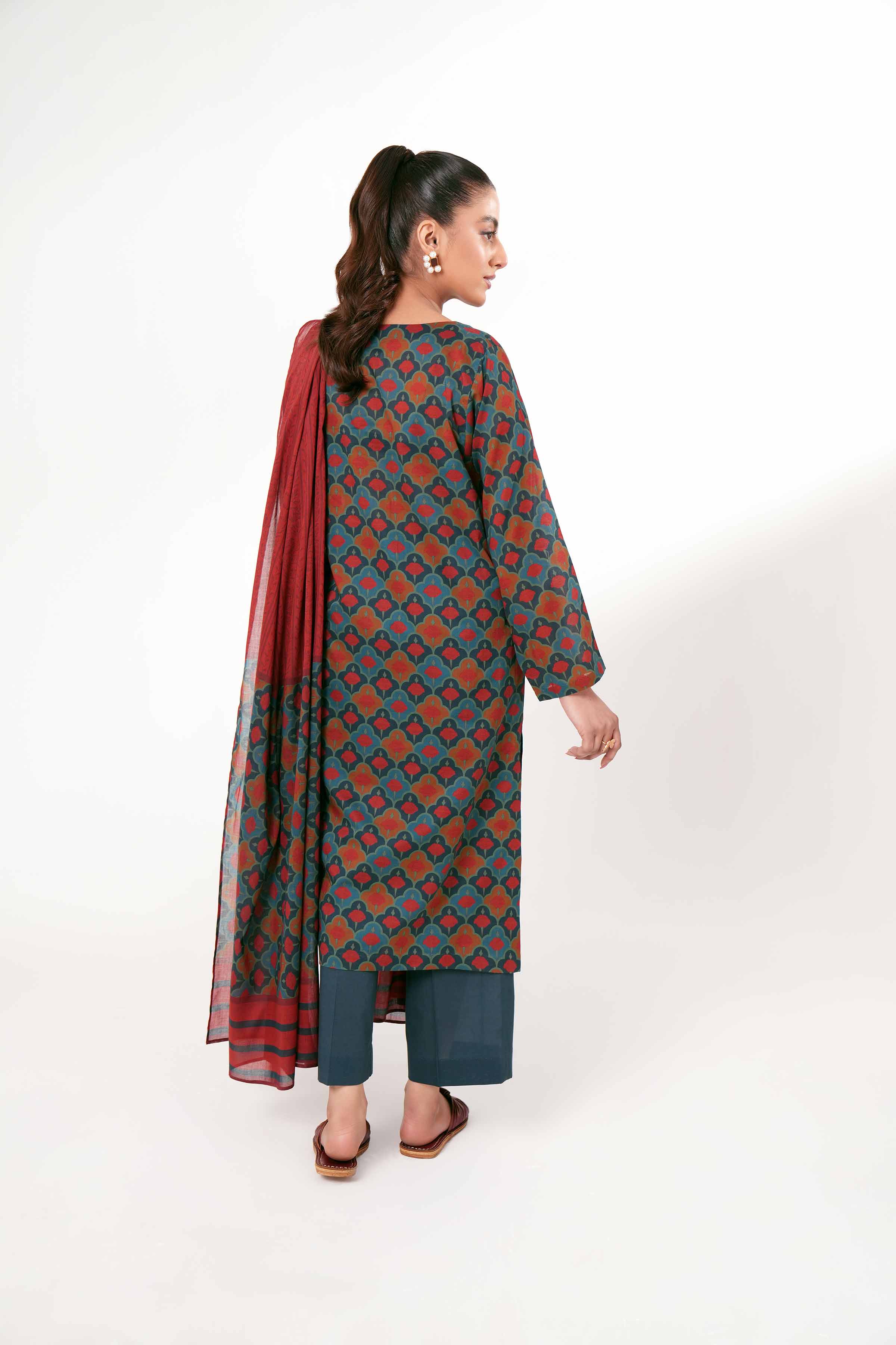 3 Piece - Printed Suit - PE24-245