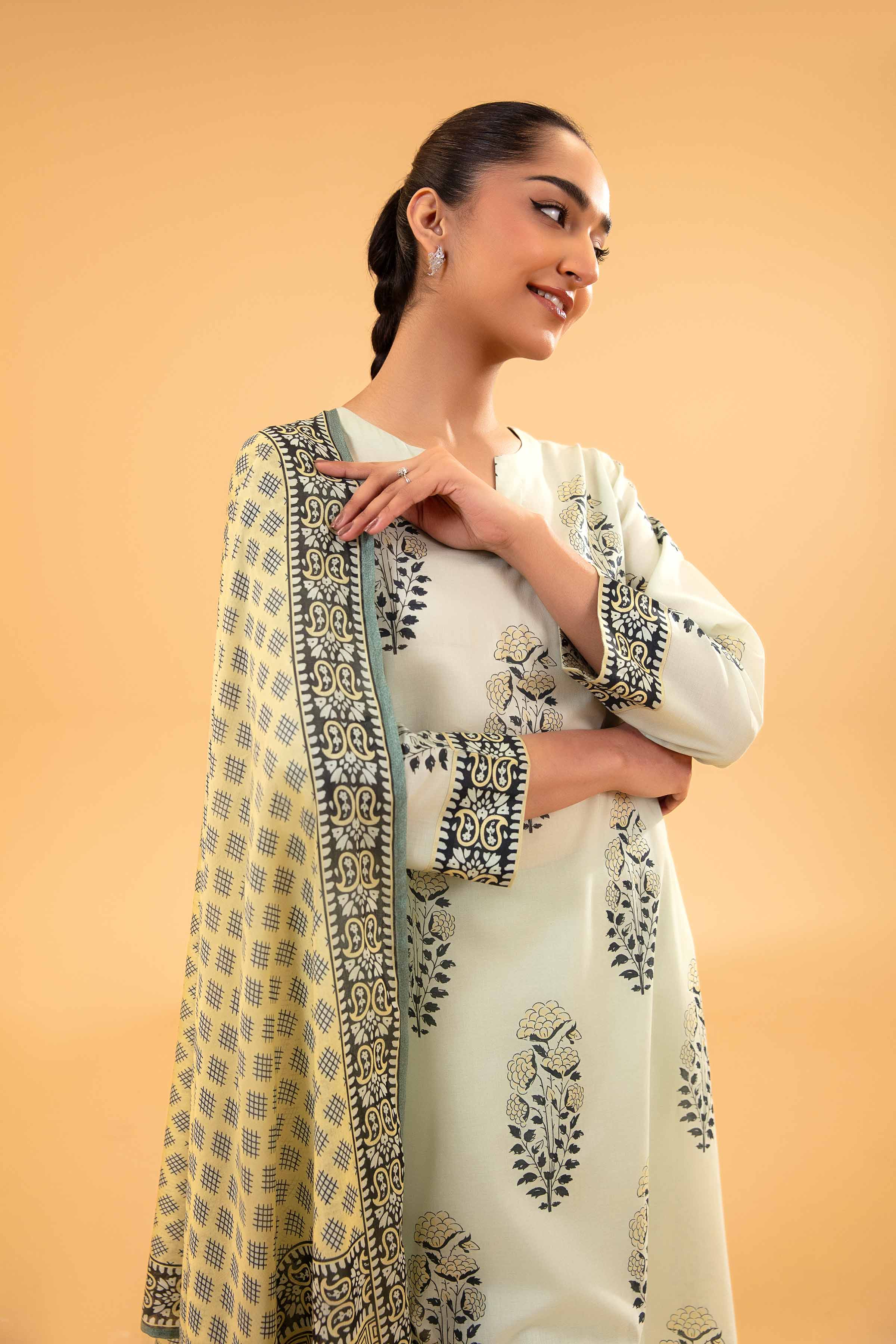 3 Piece - Printed Suit - PE24-251