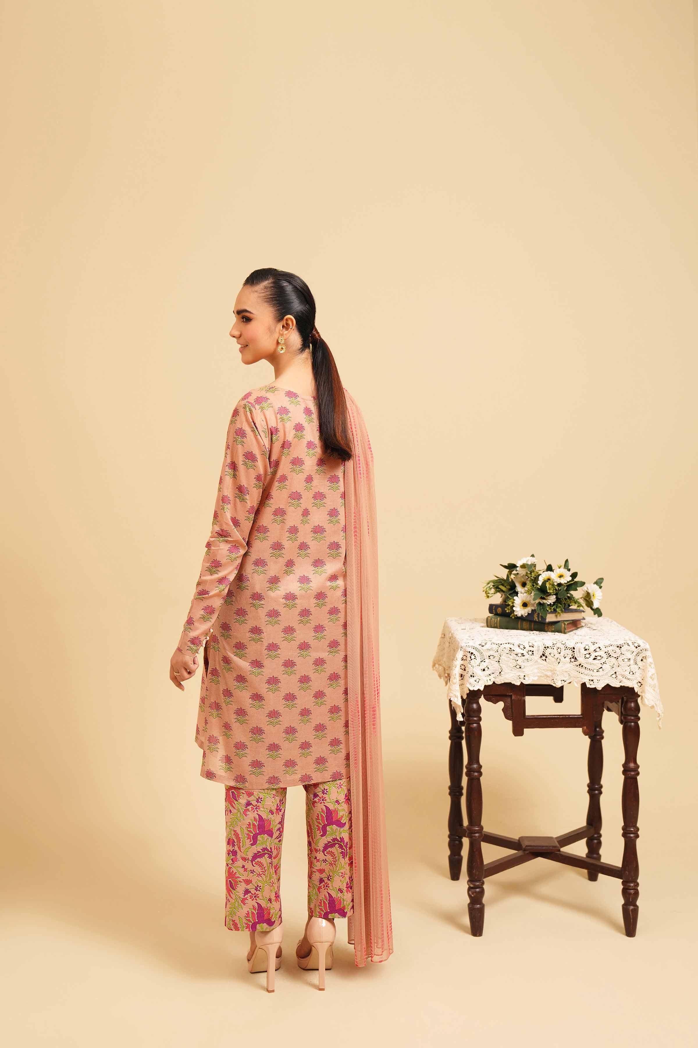 3 Piece - Printed Suit - PE24-272