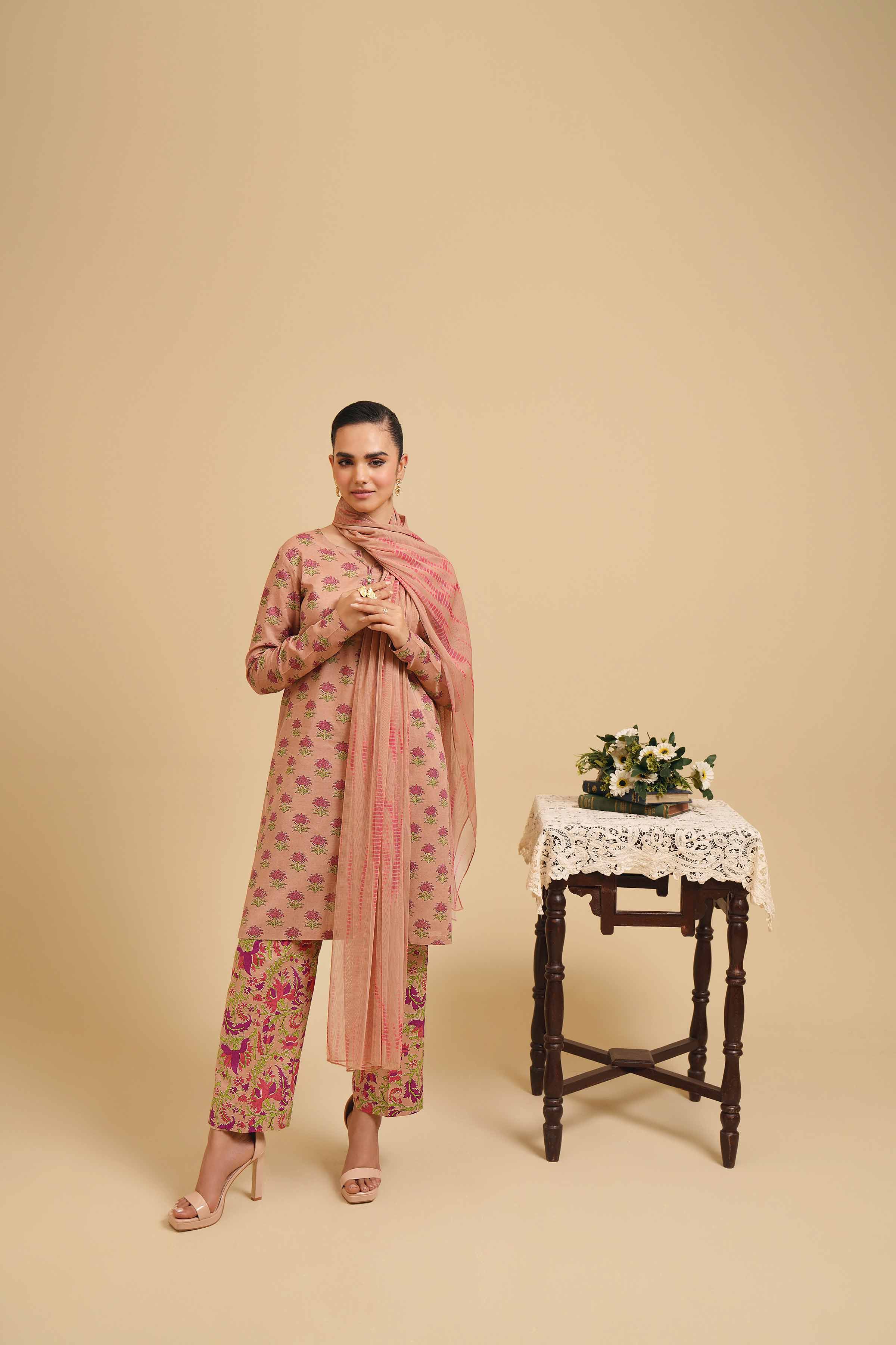 3 Piece - Printed Suit - PE24-272