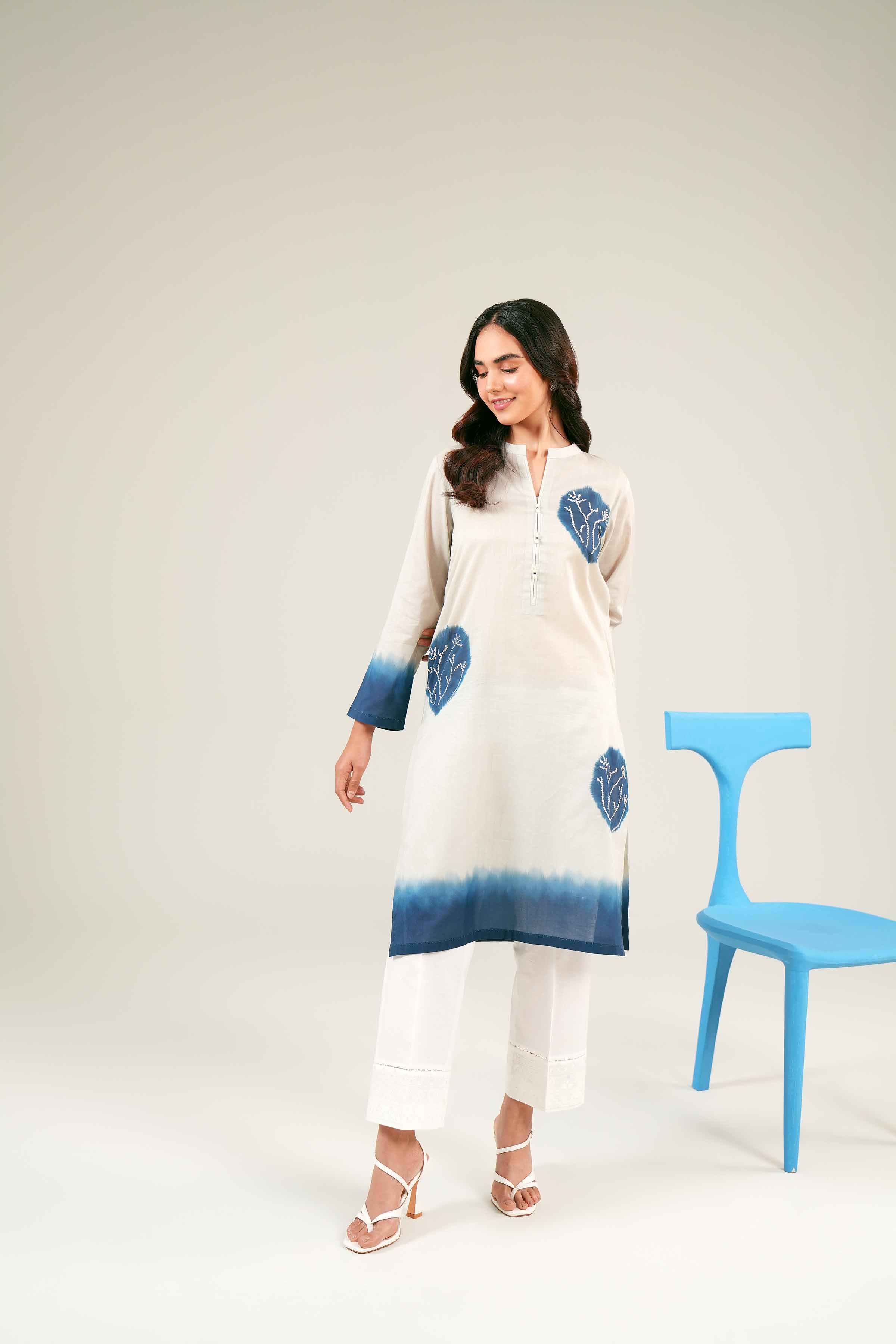 Printed Embroidered Shirt - PE24-274