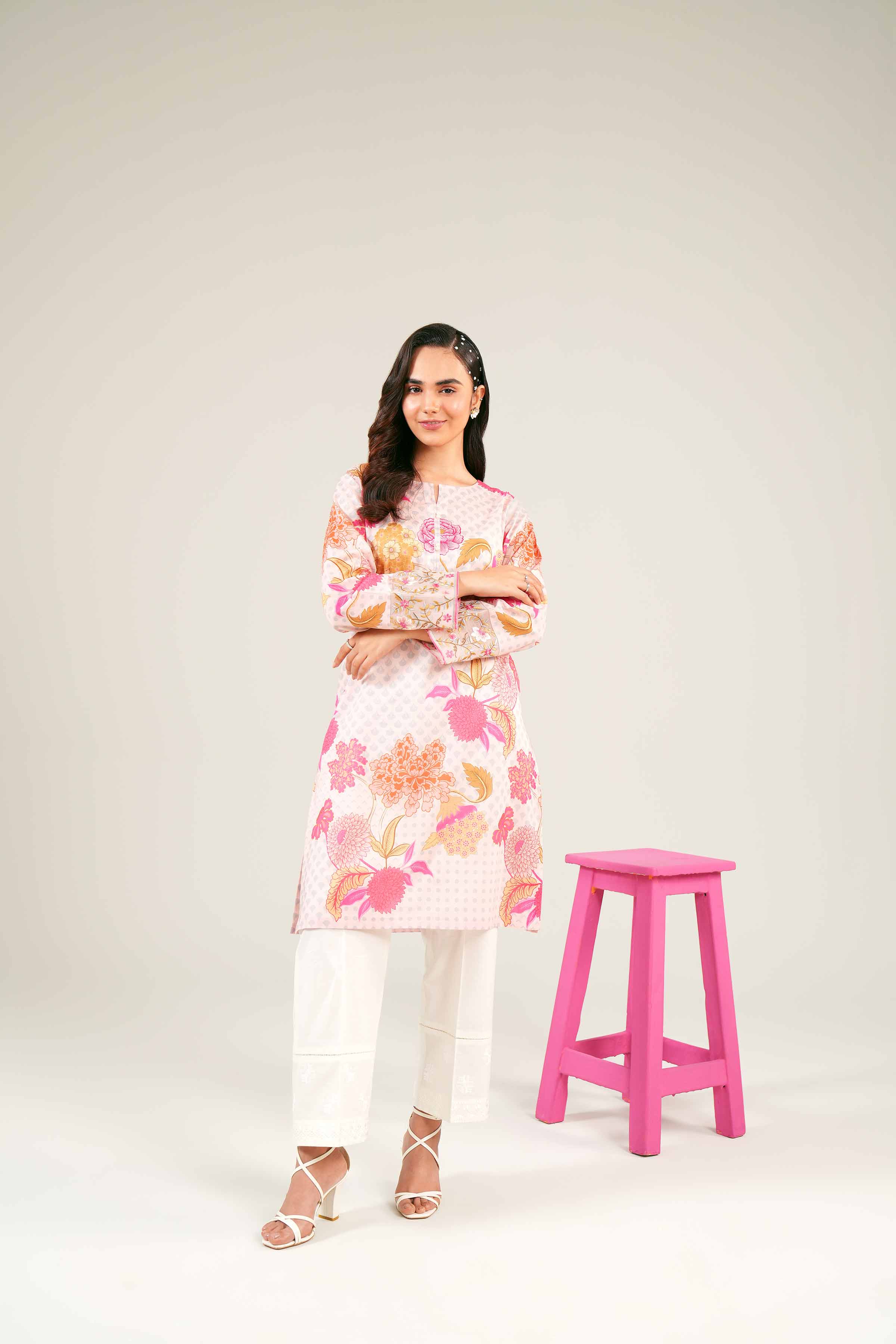 Printed Embroidered Shirt - PE24-287