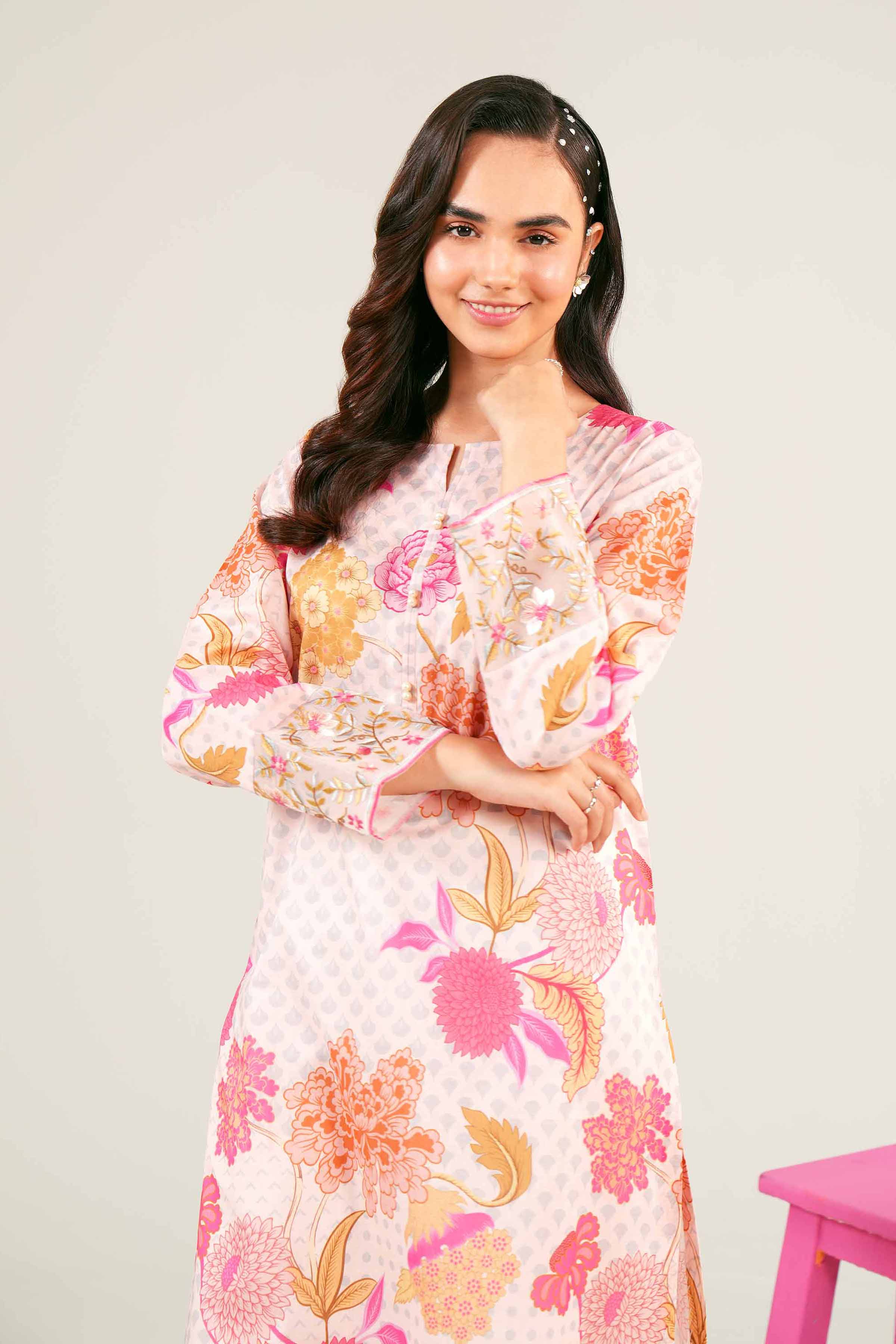 Printed Embroidered Shirt - PE24-287