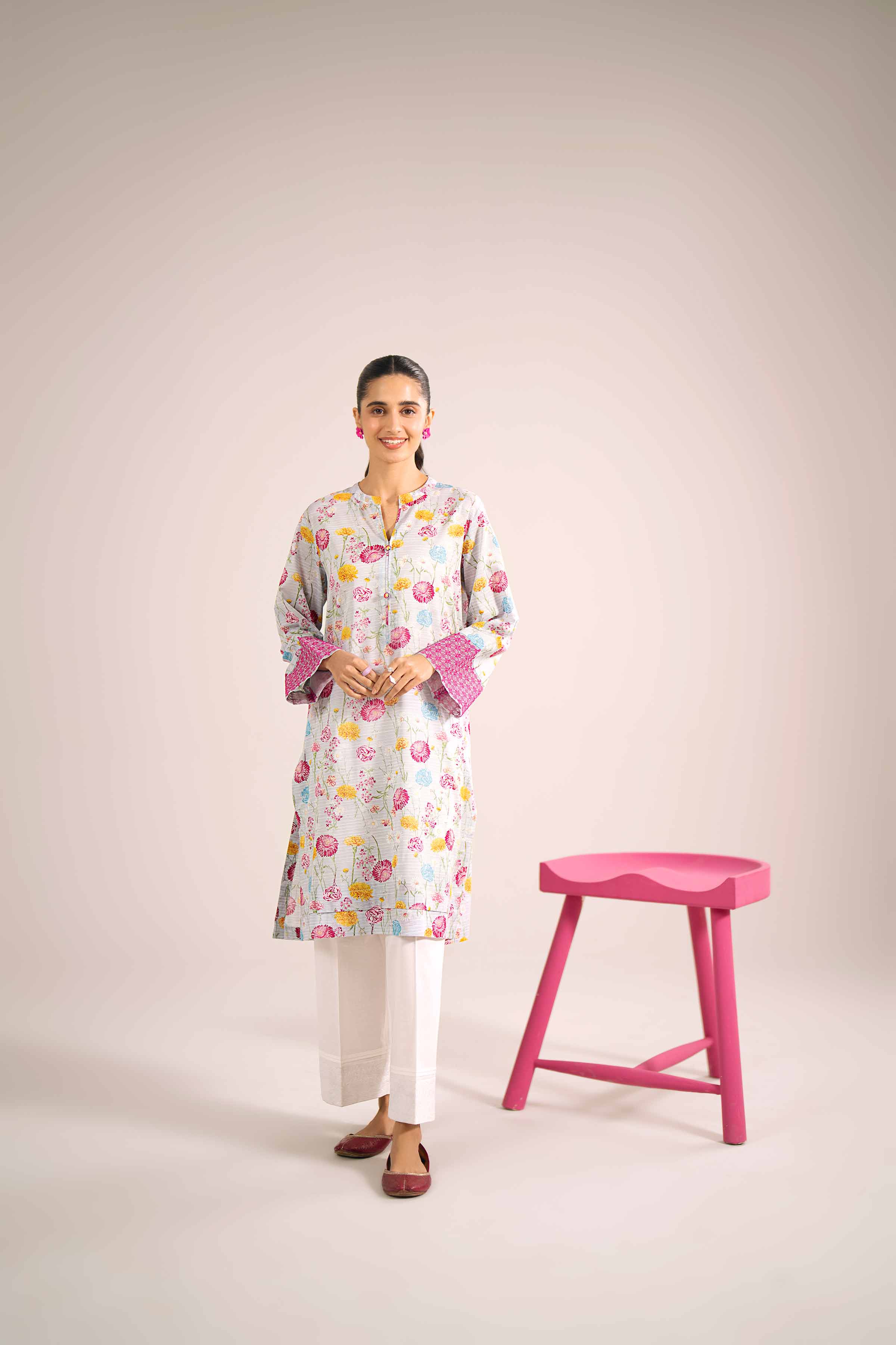 Printed Embroidered Shirt - PE24-337