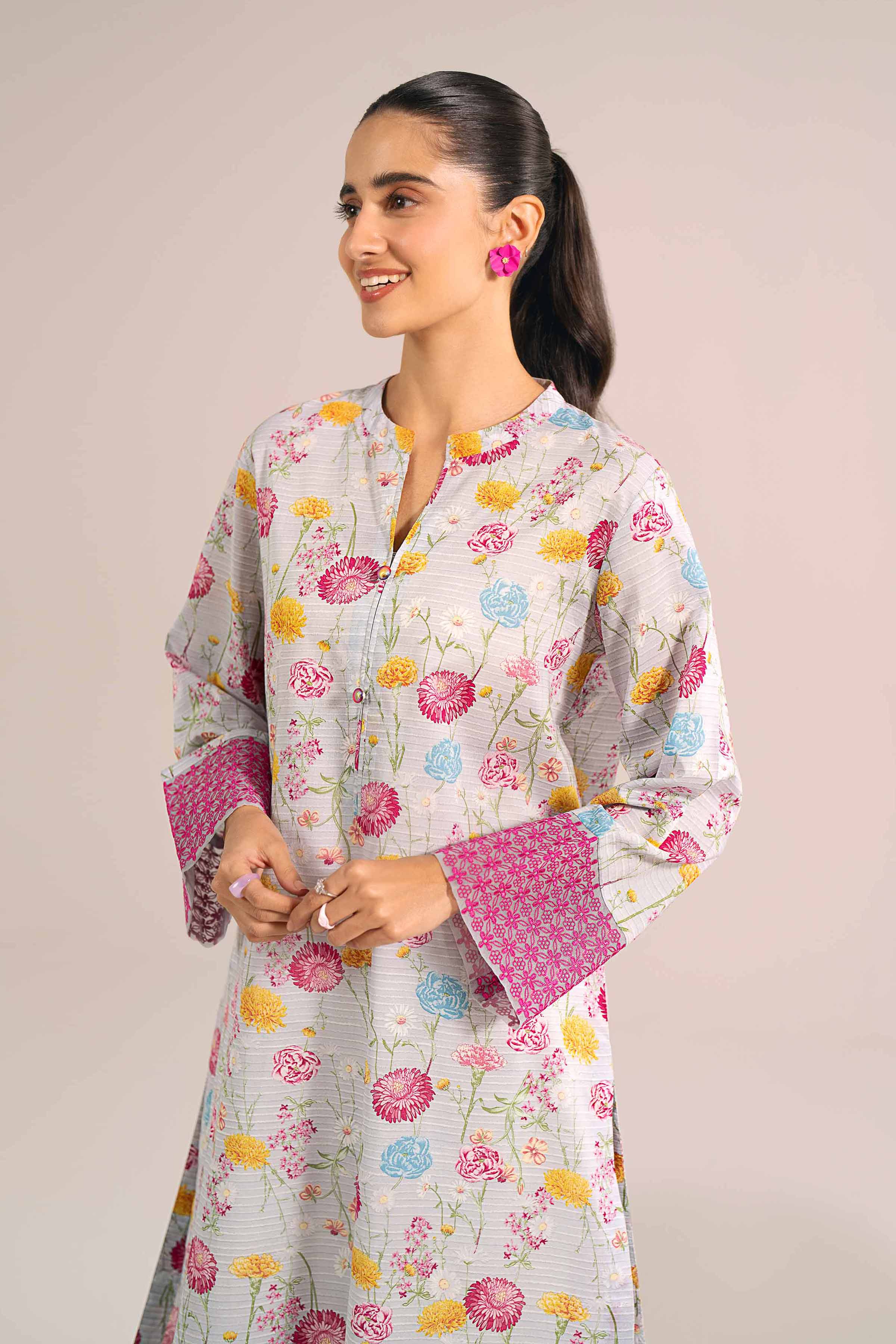Printed Embroidered Shirt - PE24-337