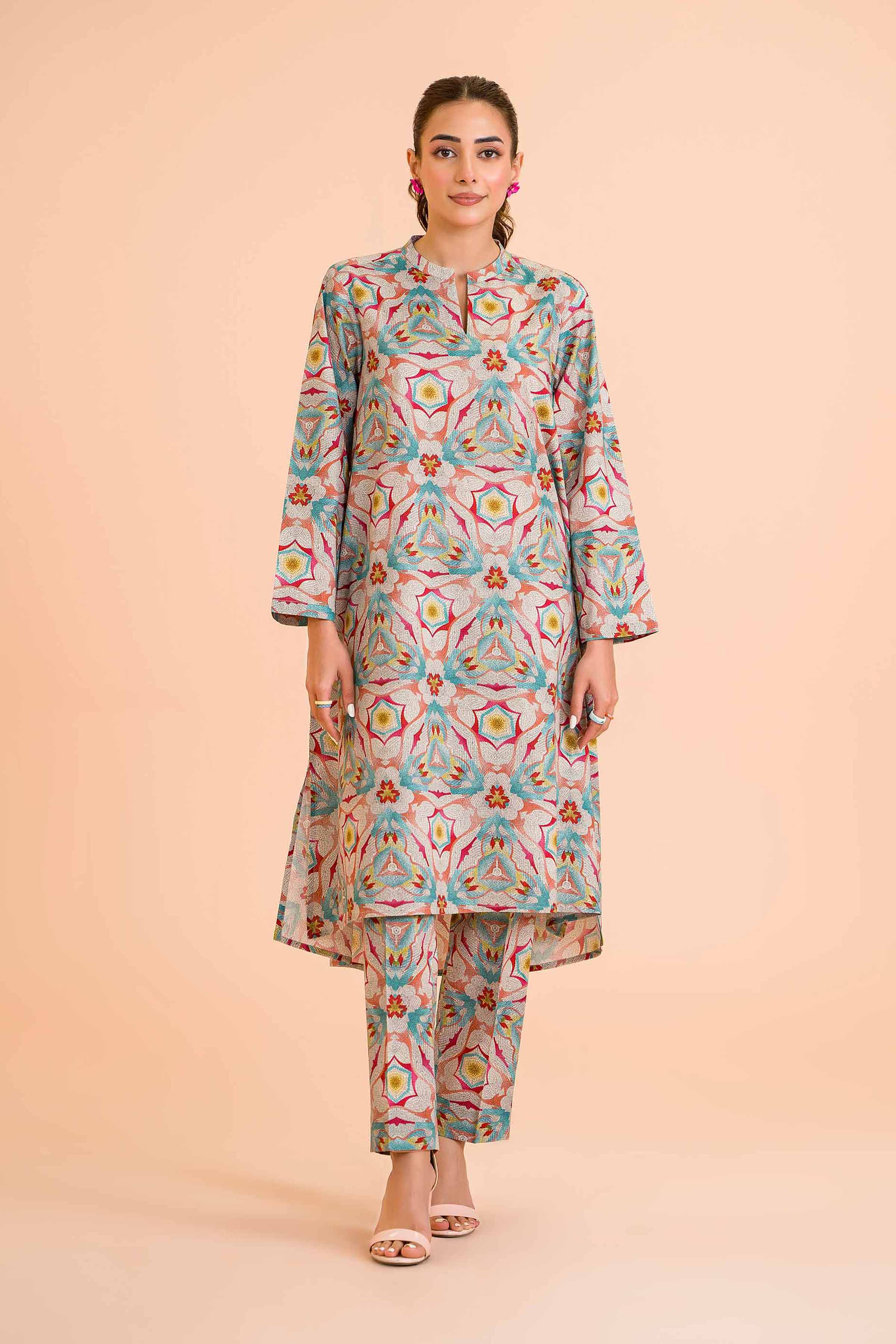 2 Piece - Printed Suit - PE24-344