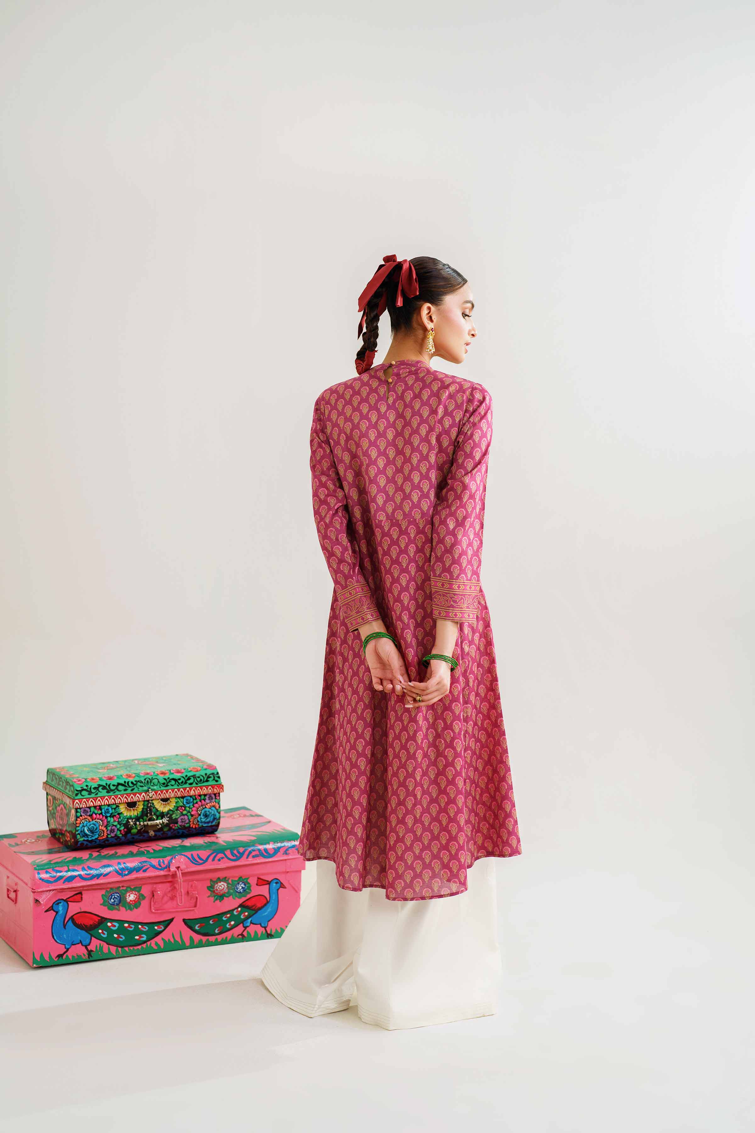 Printed Embroidered Shirt - PE24-422