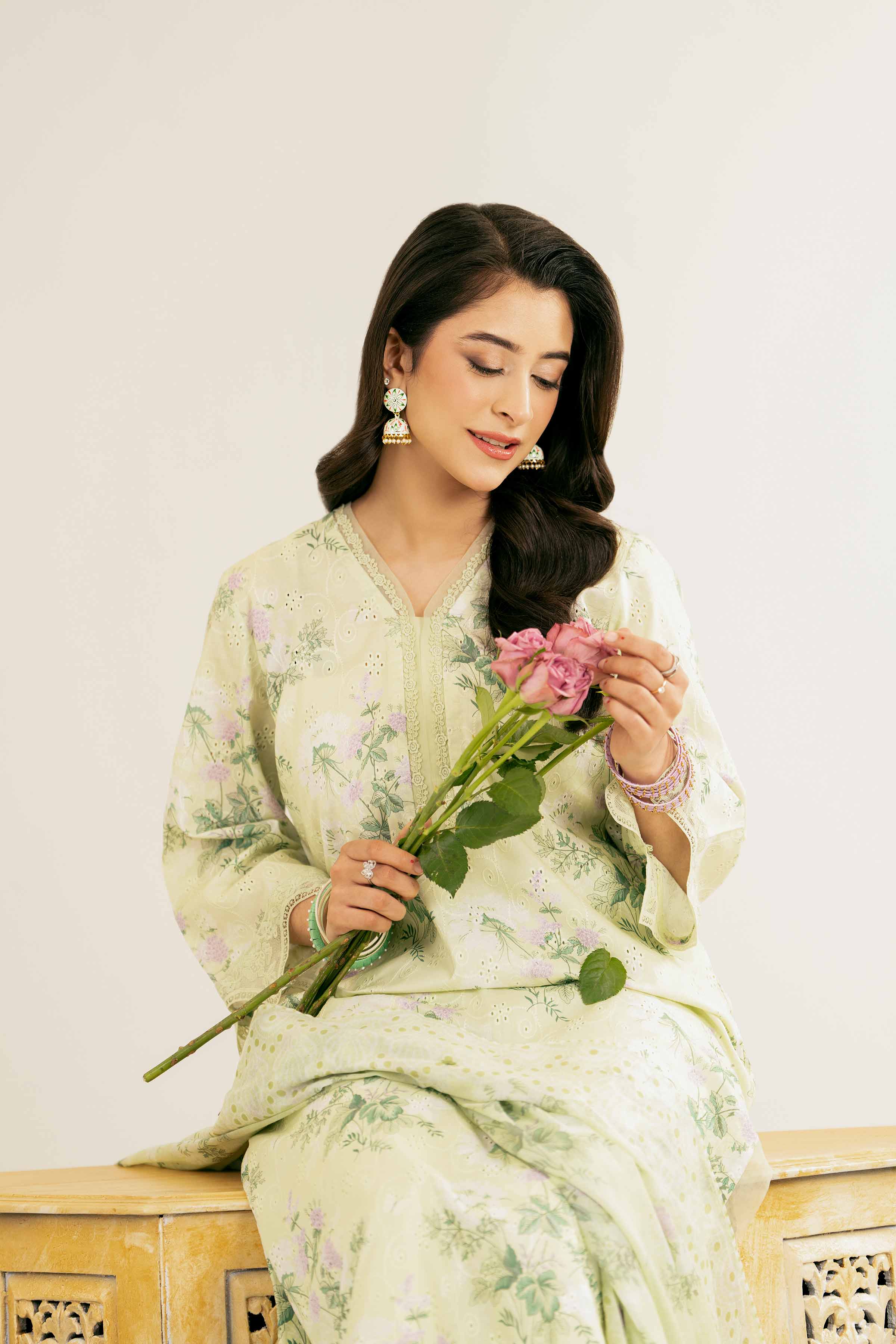 3 Piece - Printed Suit - PE25-107