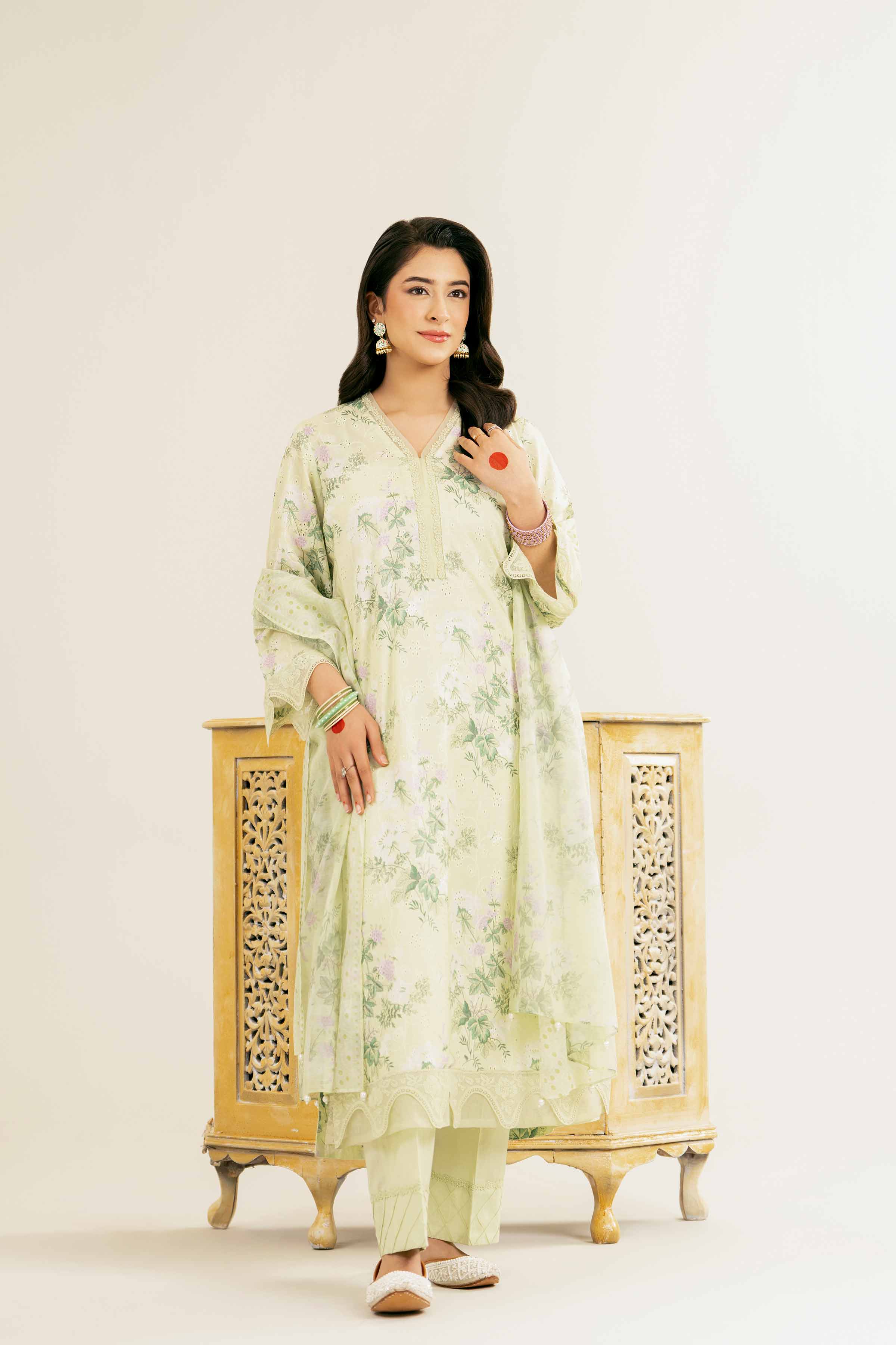 3 Piece - Printed Suit - PE25-107