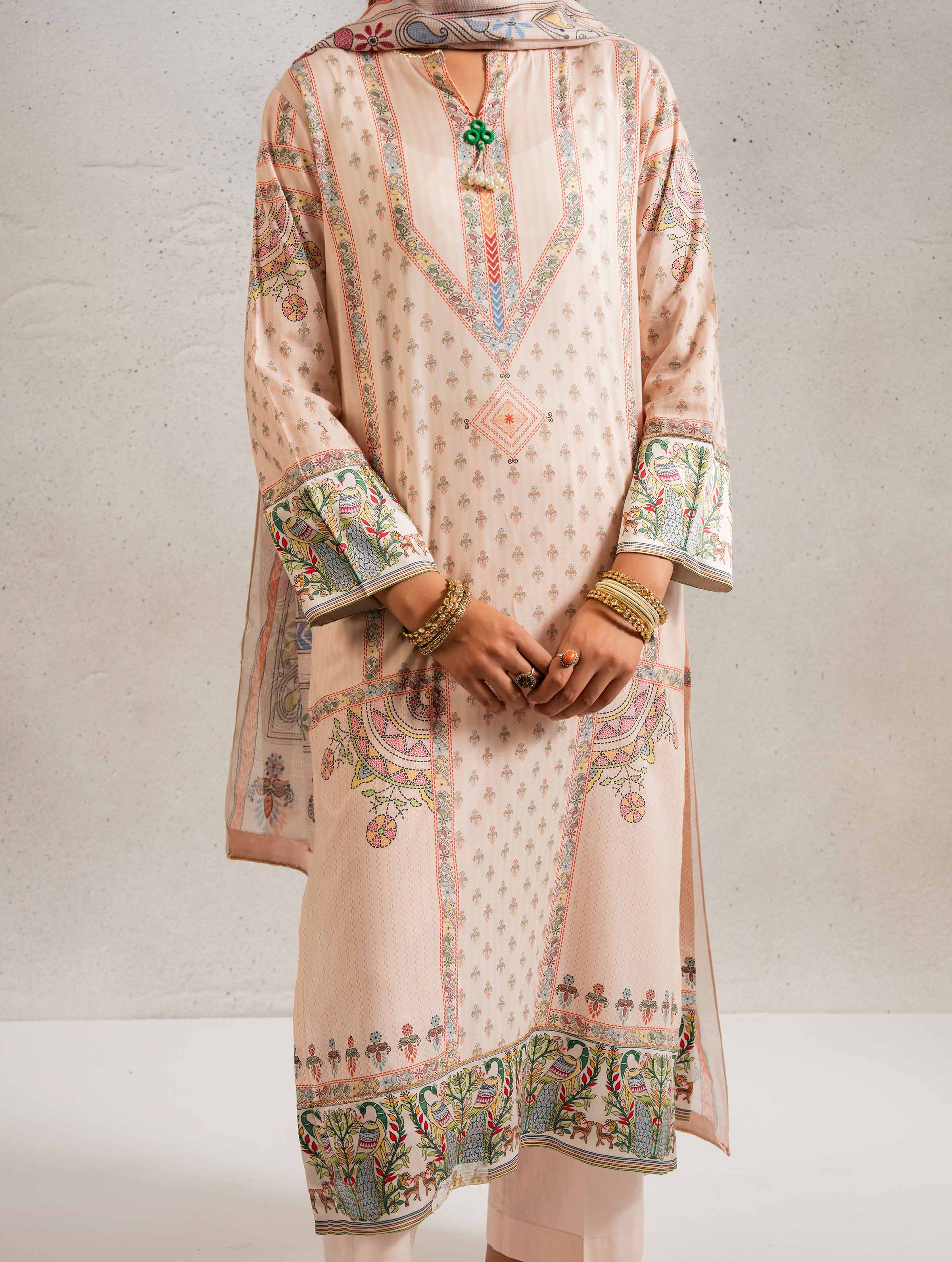 3 Piece - Printed Suit - PE25-127