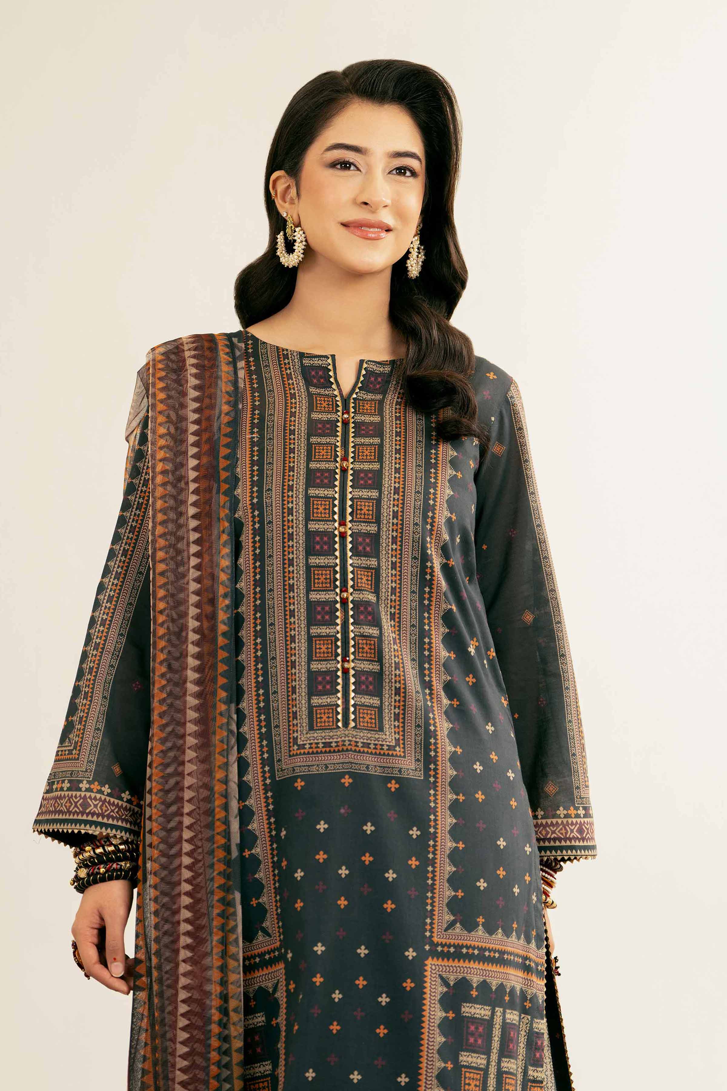 3 Piece - Printed Suit - PE25-164