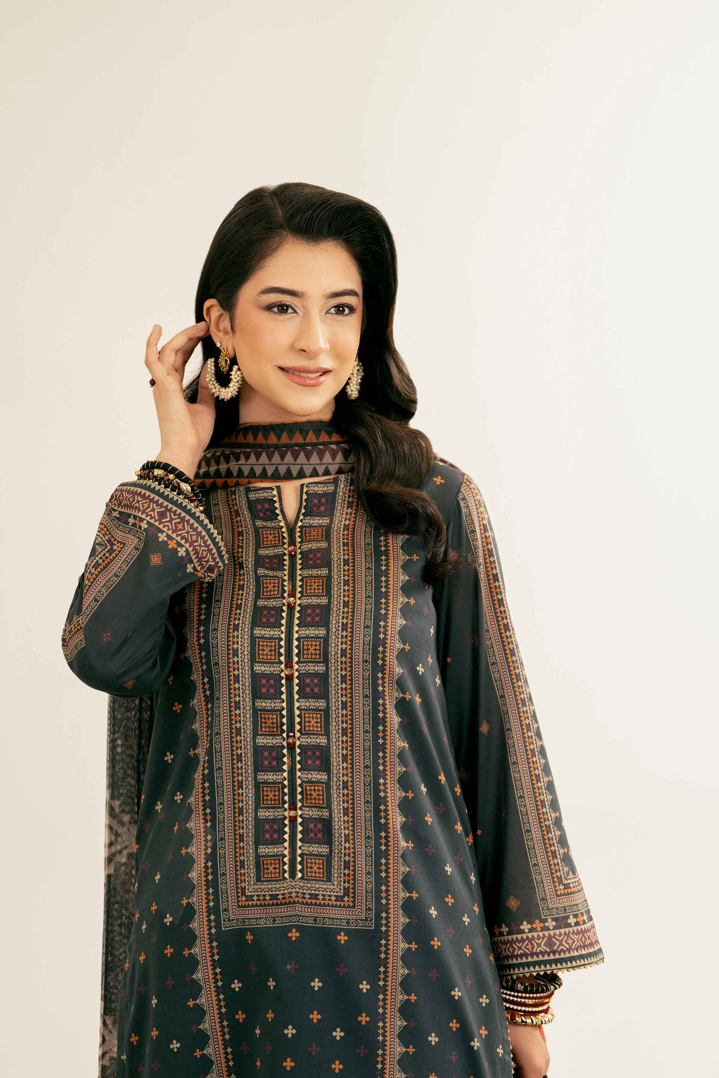 3 Piece - Printed Suit - PE25-164