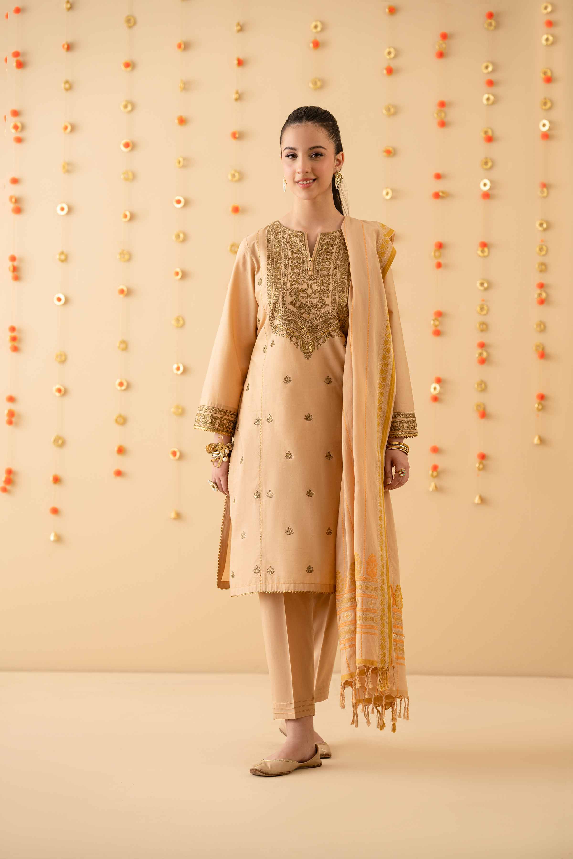 3 Piece - Embroidered Suit - PE25-184 For Women - Pret Collection | Nishat | Shop Online