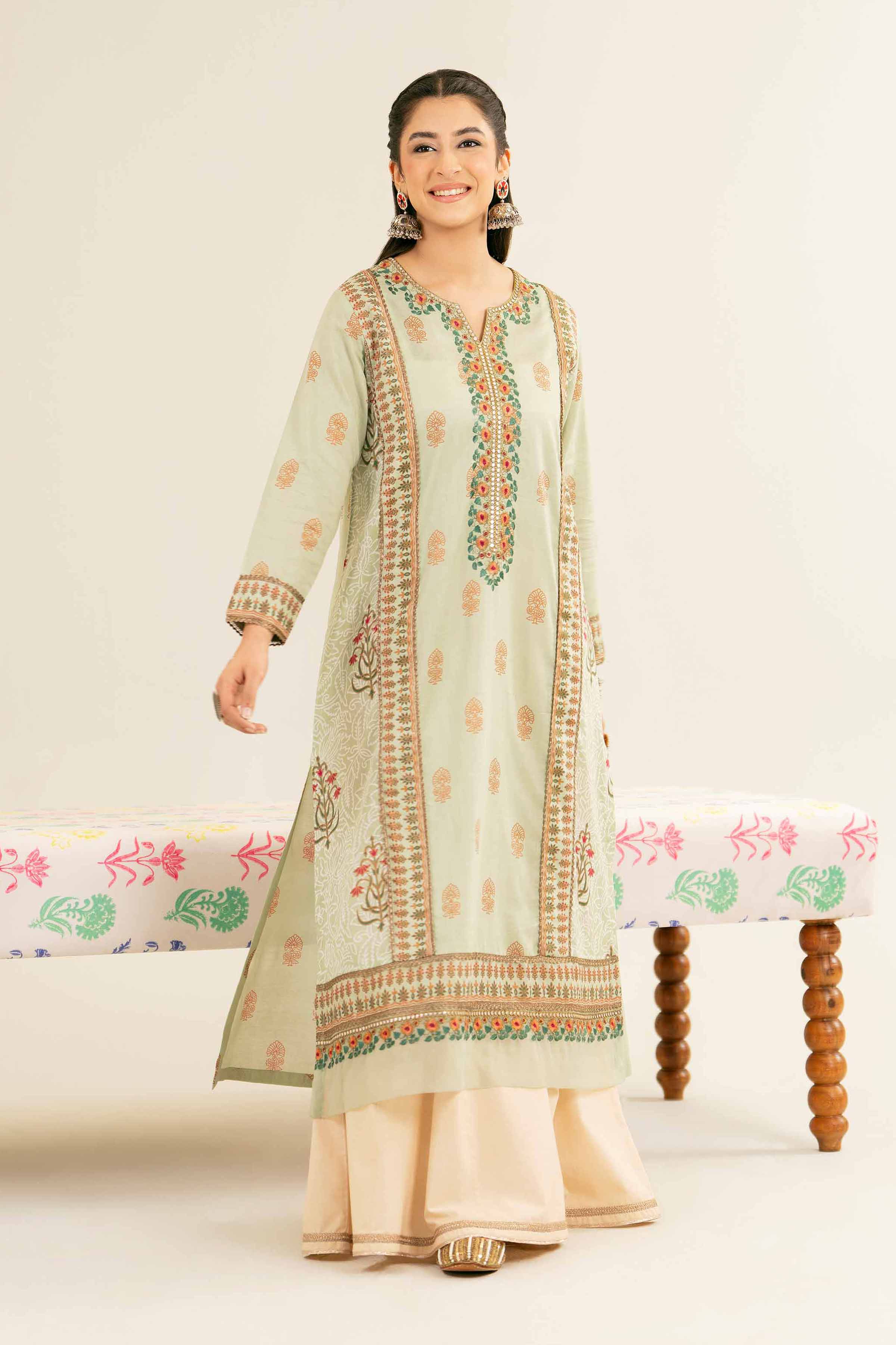 Printed Embroidered Shirt - PE25-209