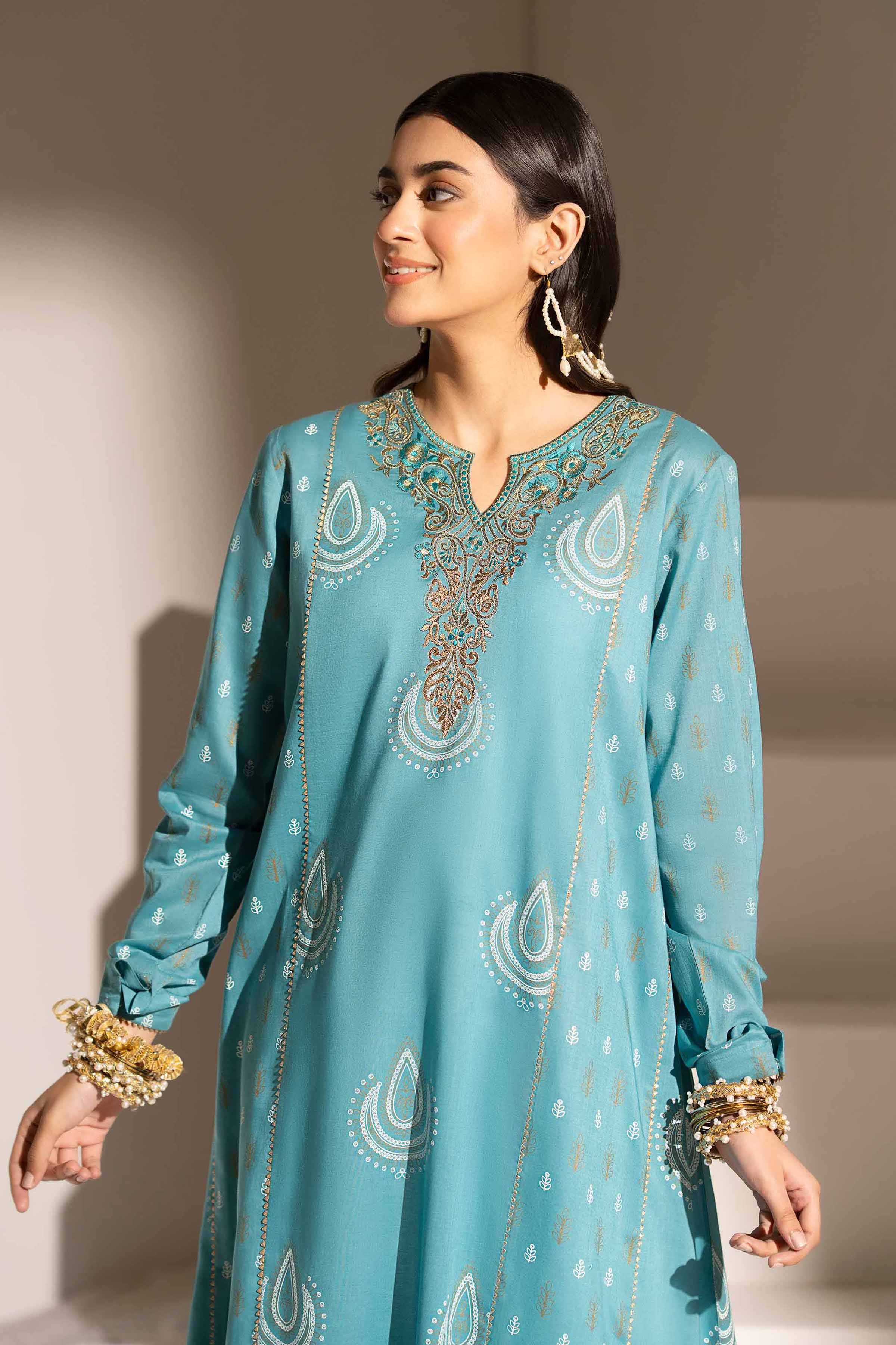 Printed Embroidered Shirt - PE25-211