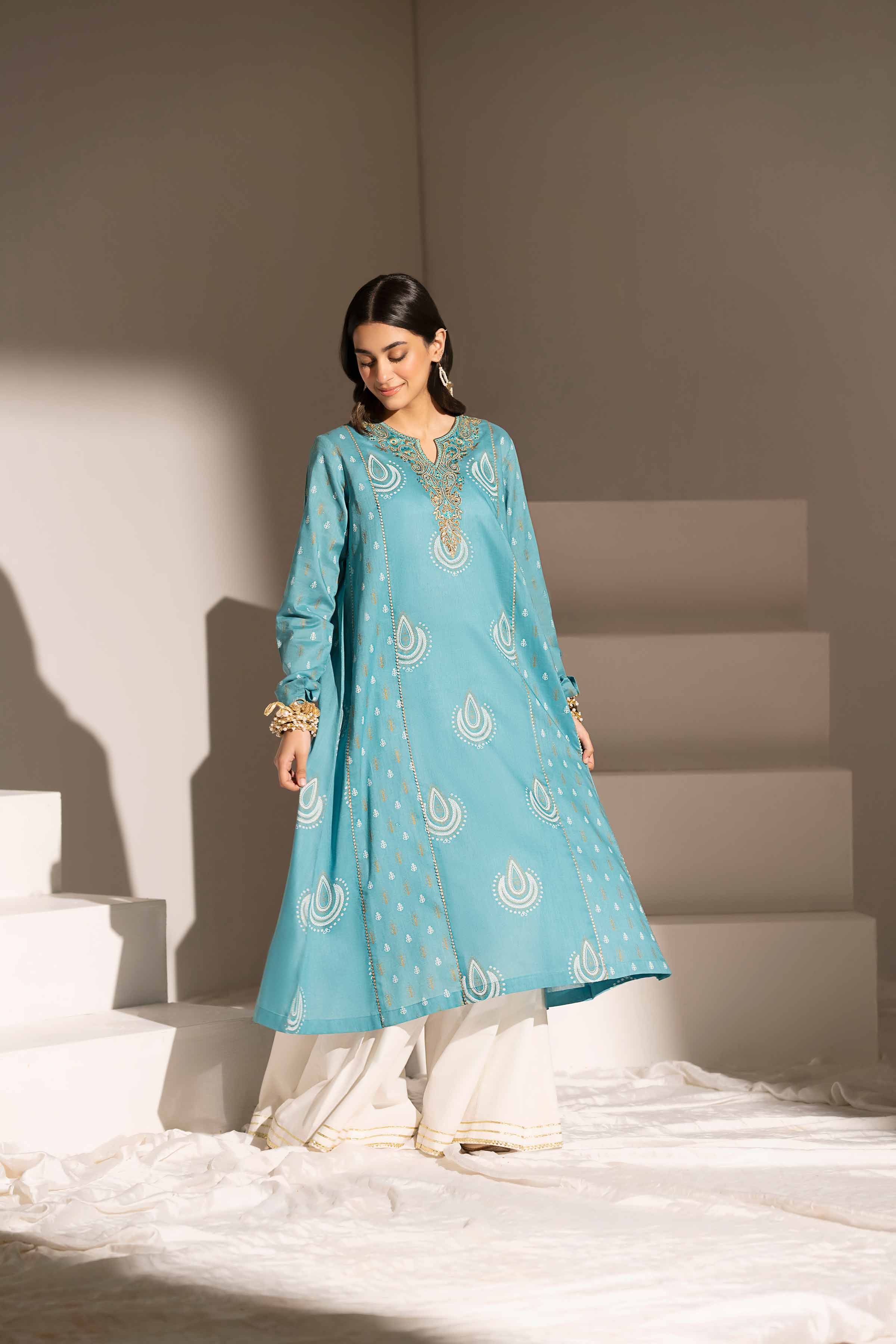Printed Embroidered Shirt - PE25-211