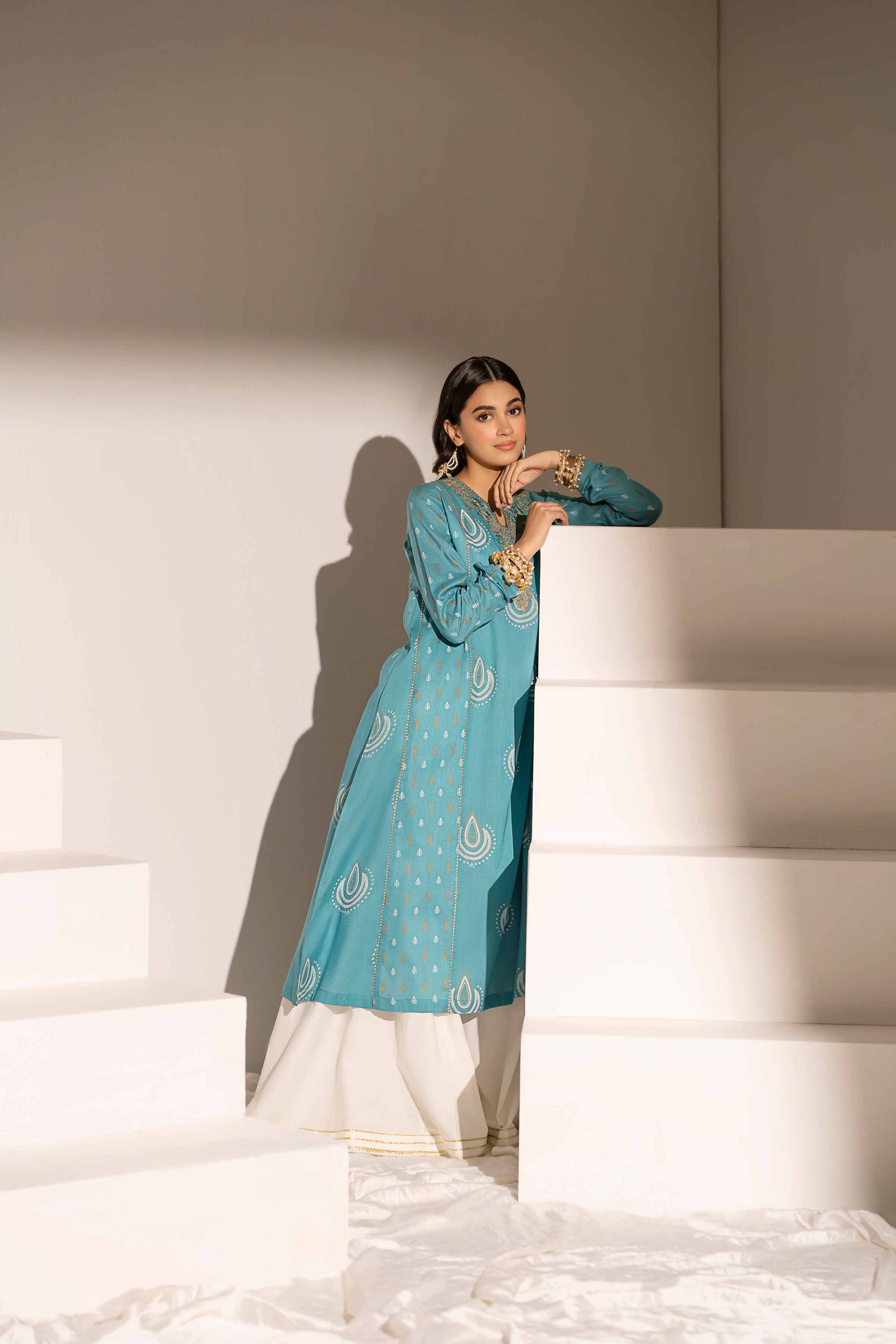 Printed Embroidered Shirt - PE25-211