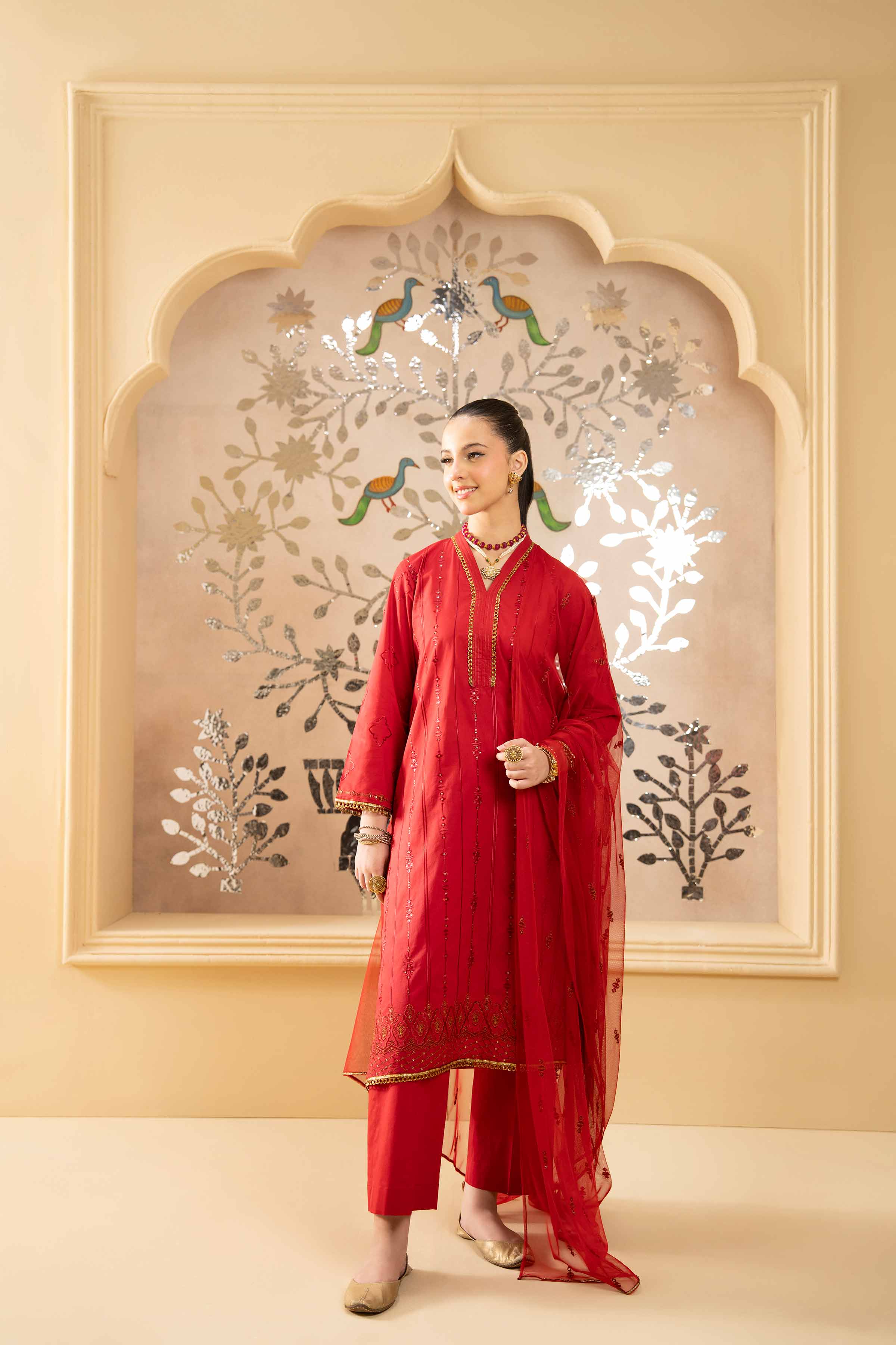3 Piece - Embroidered Suit - PE25-234 For Women - Pret Collection | Nishat | Shop Online