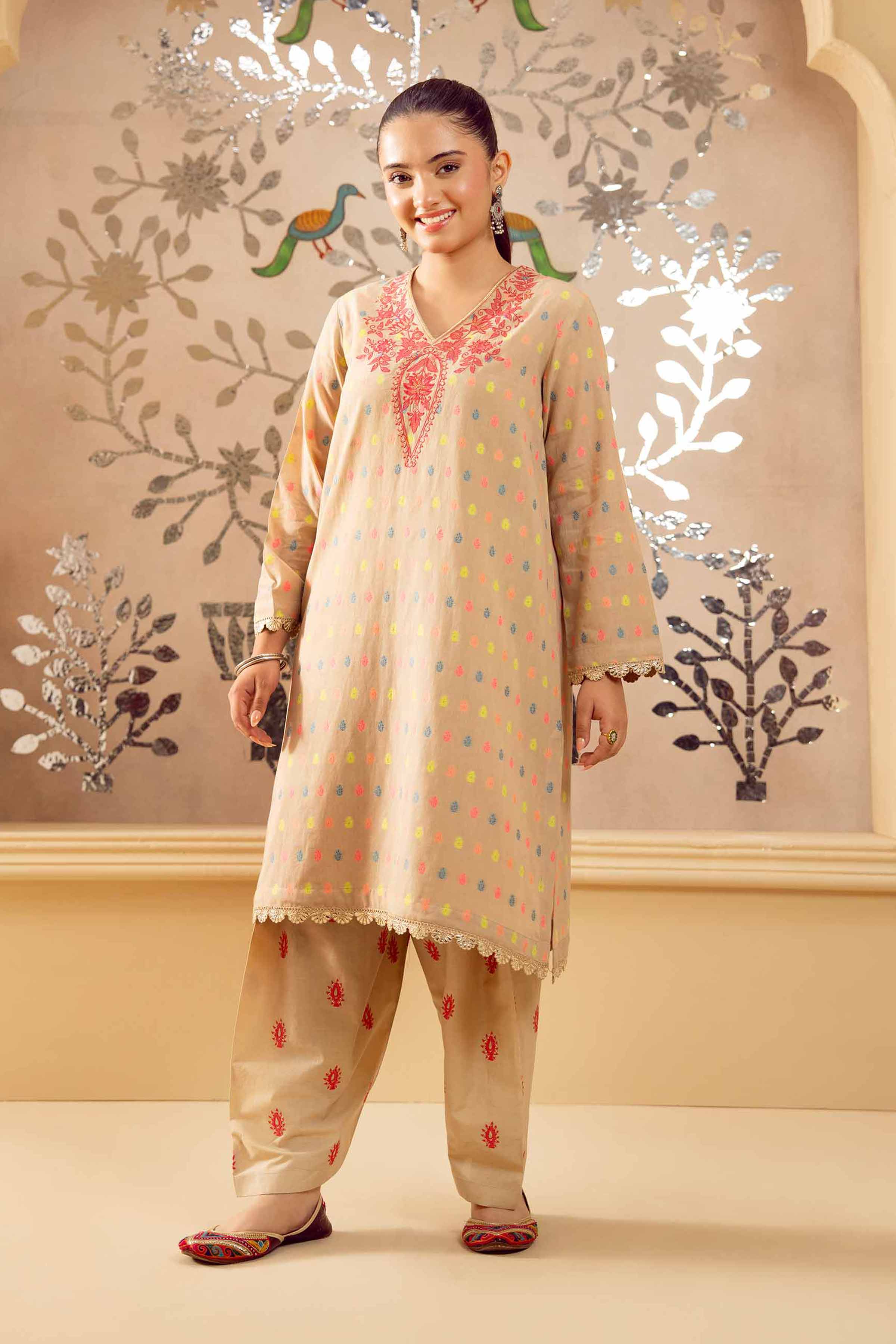 2 Piece - Embroidered Suit - PE25-239 For Women - Pret Collection | Nishat | Shop Online