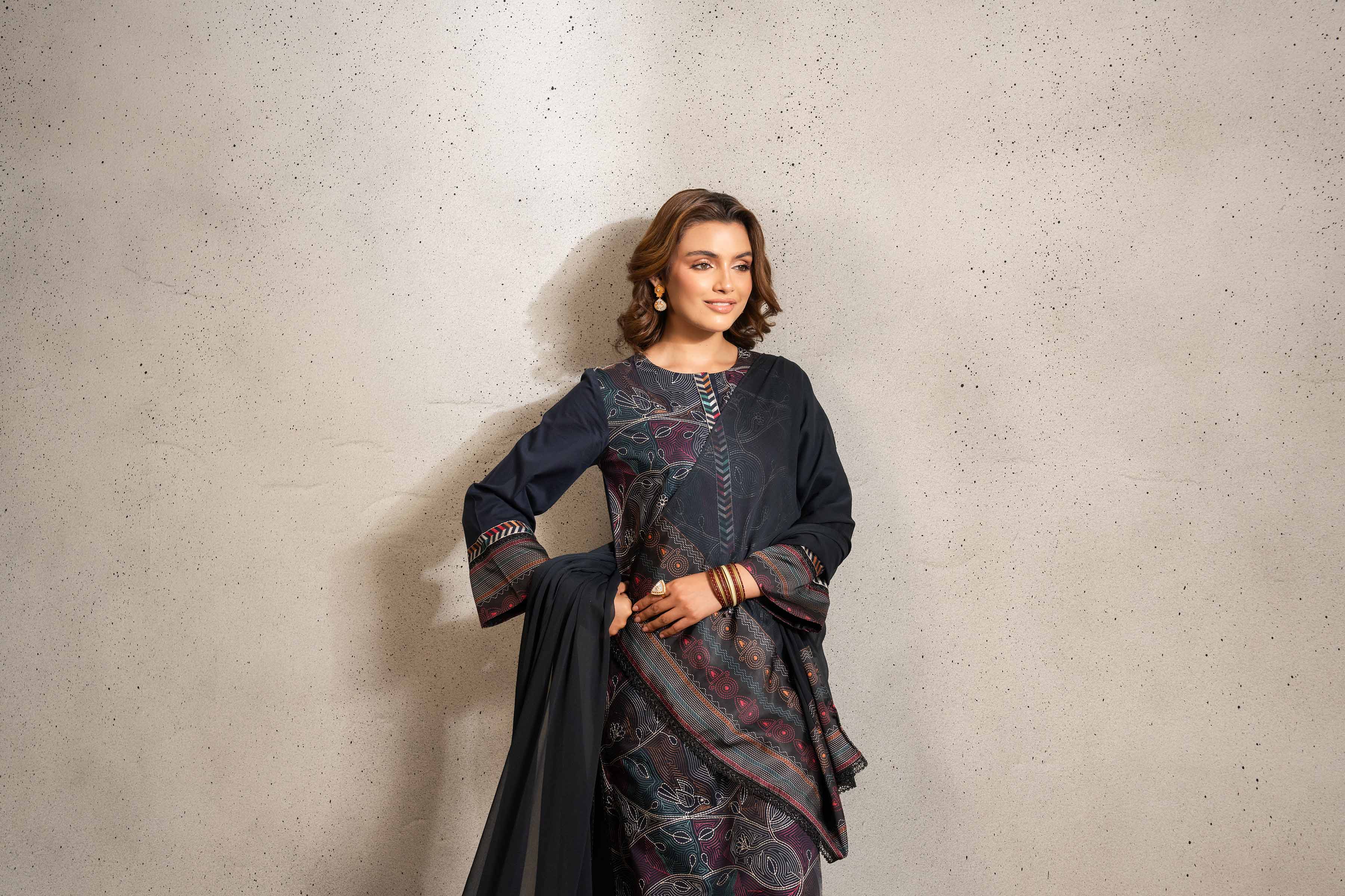 3 Piece - Printed Suit - PE25-240