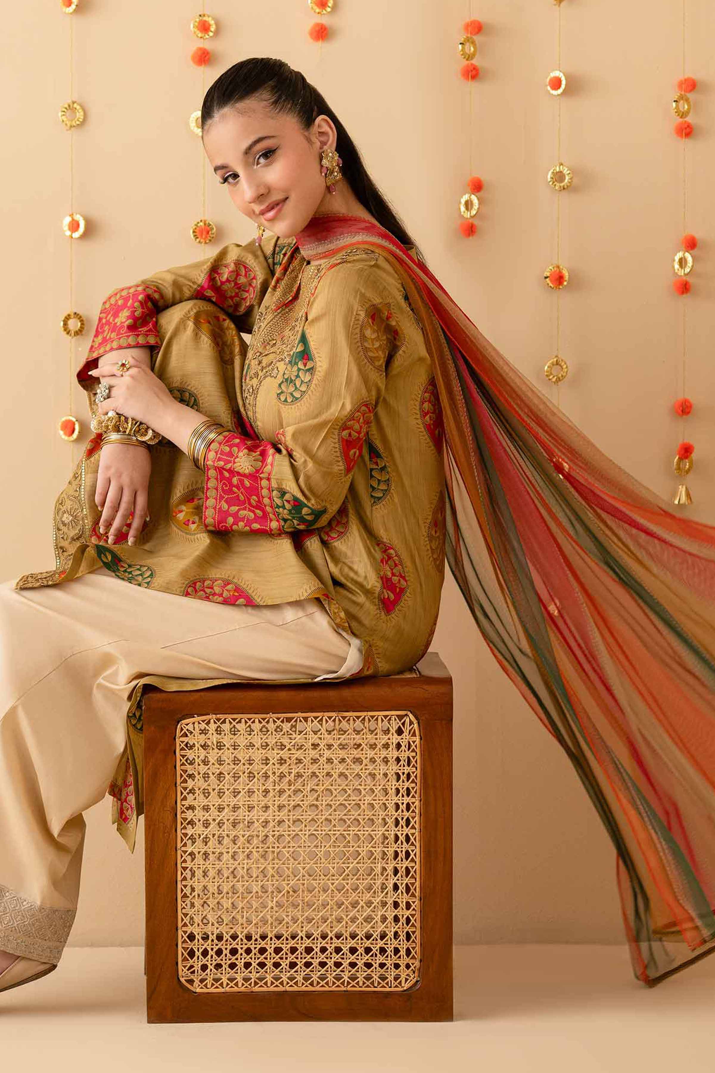 2 Piece - Printed Embroidered Suit - PE25-276 for Women - Pret Collection | Nishat | Shop Online