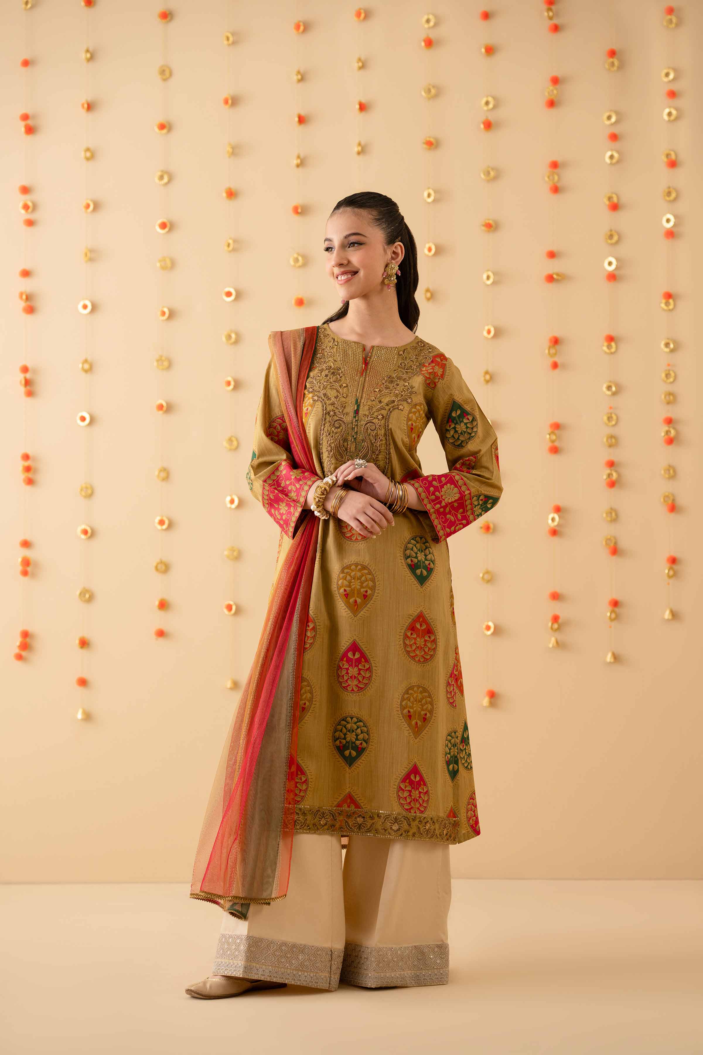 2 Piece - Printed Embroidered Suit - PE25-276 for Women - Pret Collection | Nishat | Shop Online