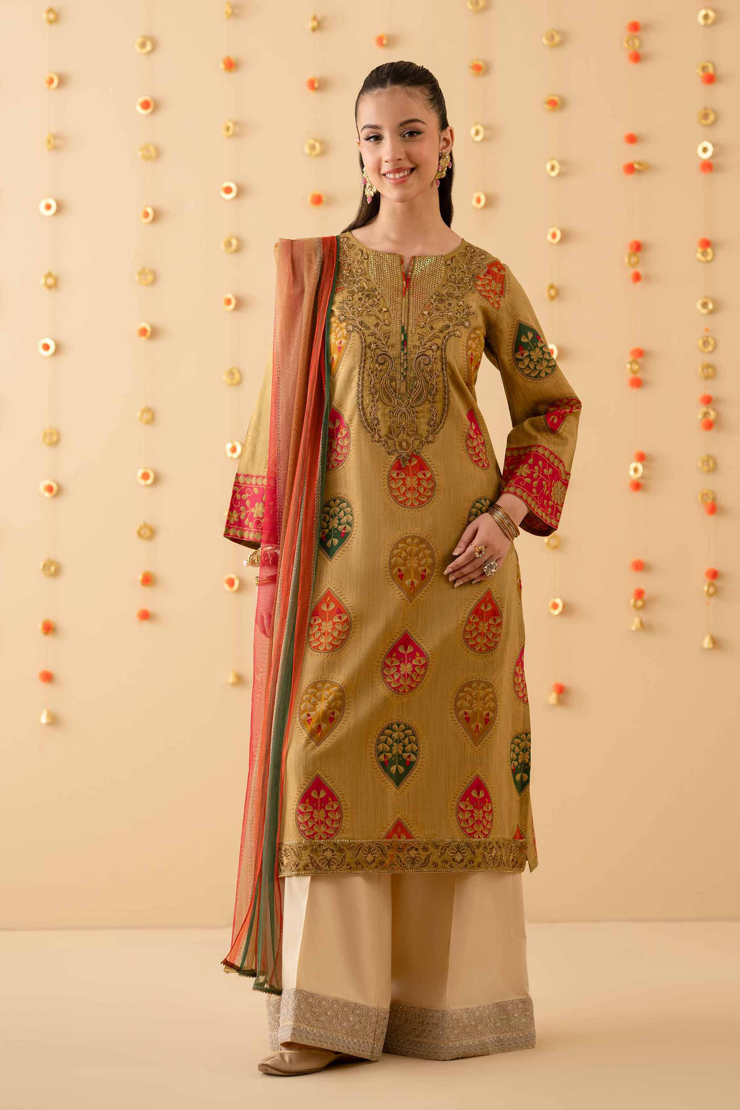 2 Piece - Printed Embroidered Suit - PE25-276 for Women - Pret Collection | Nishat | Shop Online