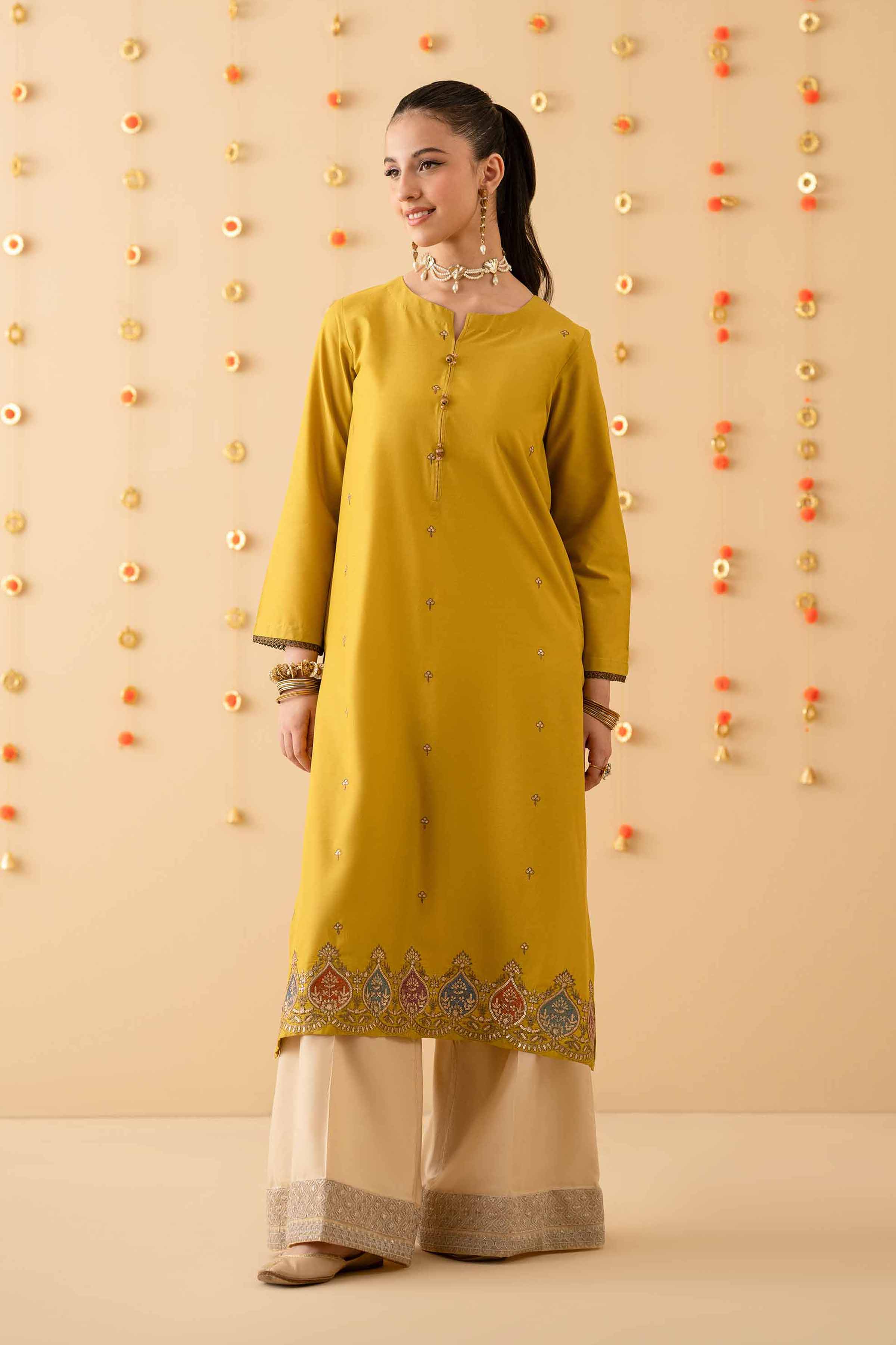 Embroidered Shirt - PE25-277 for Women - Pret Collection | Nishat | Shop Online