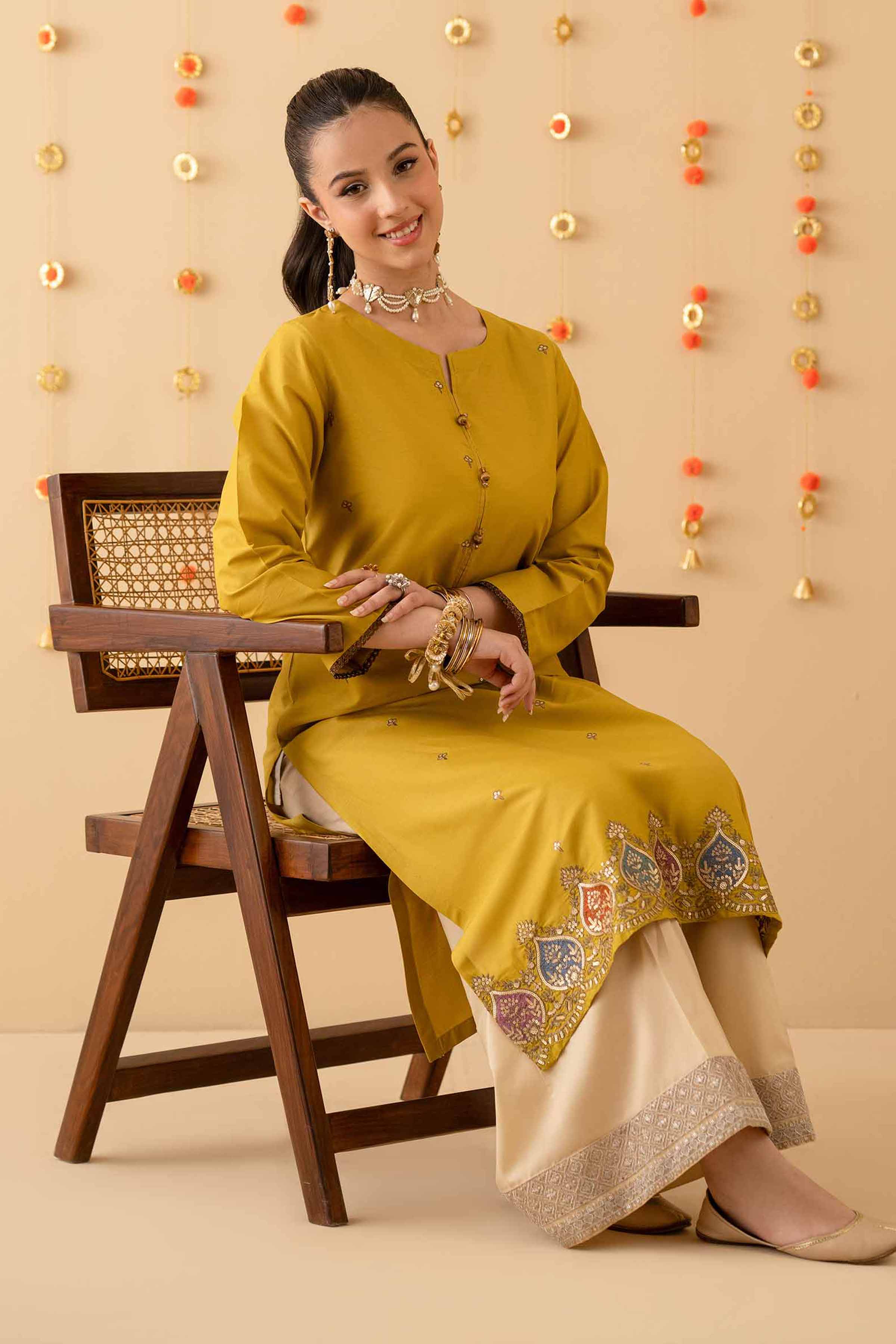 Embroidered Shirt - PE25-277 for Women - Pret Collection | Nishat | Shop Online