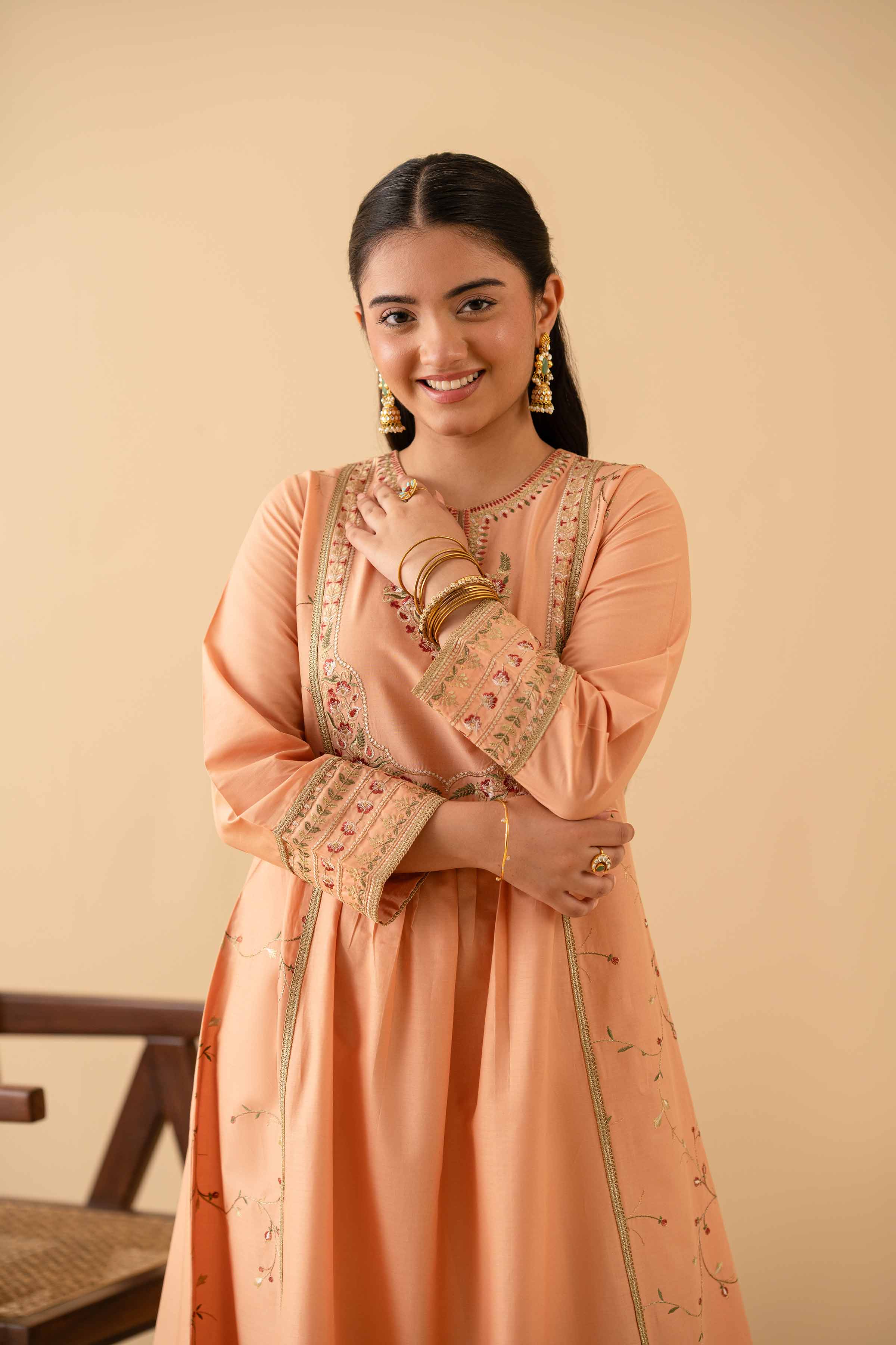 Embroidered Shirt - PE25-278 for Women - Pret Collection | Nishat | Shop Online