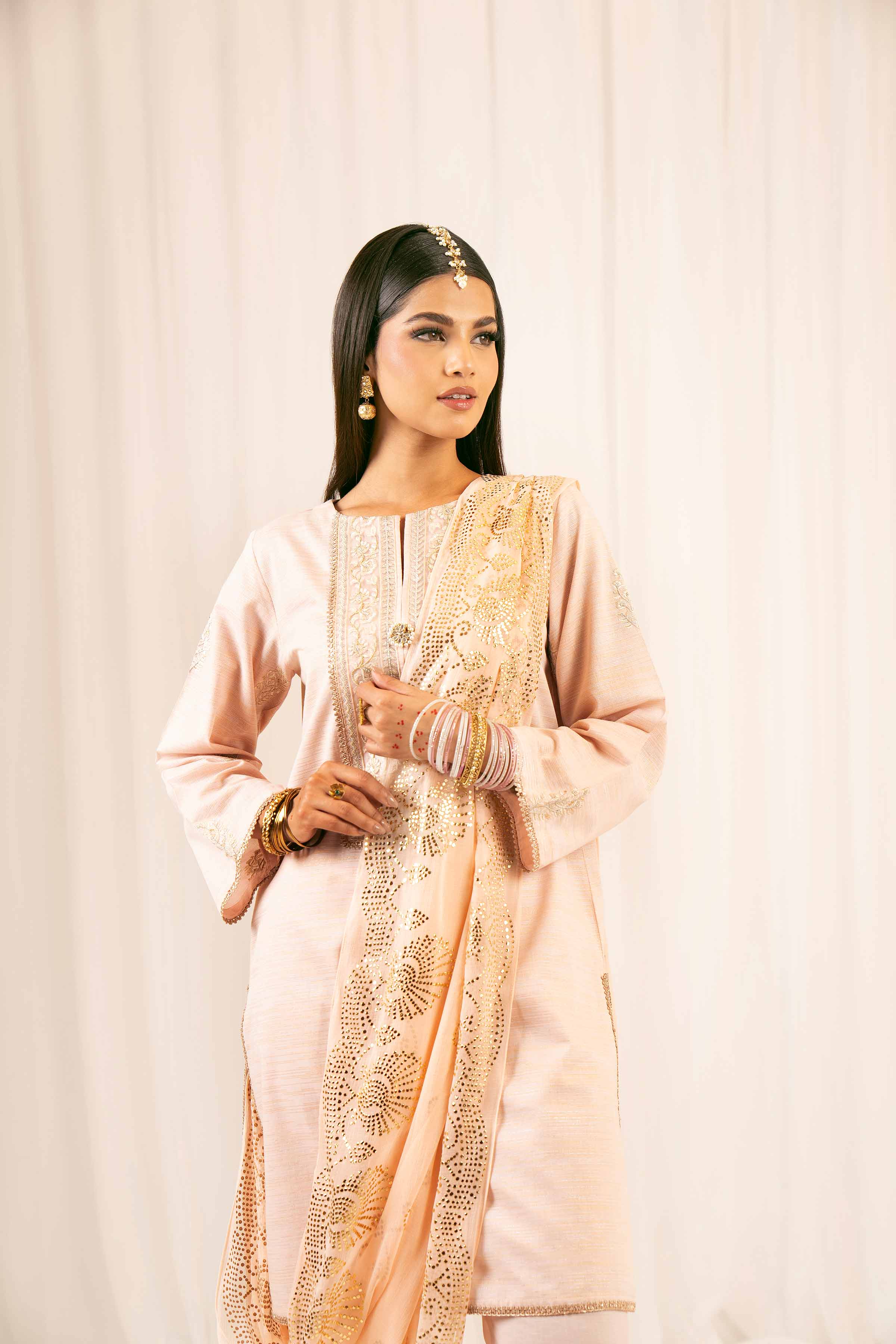 3 Piece - Embroidered Suit - PFE25-29